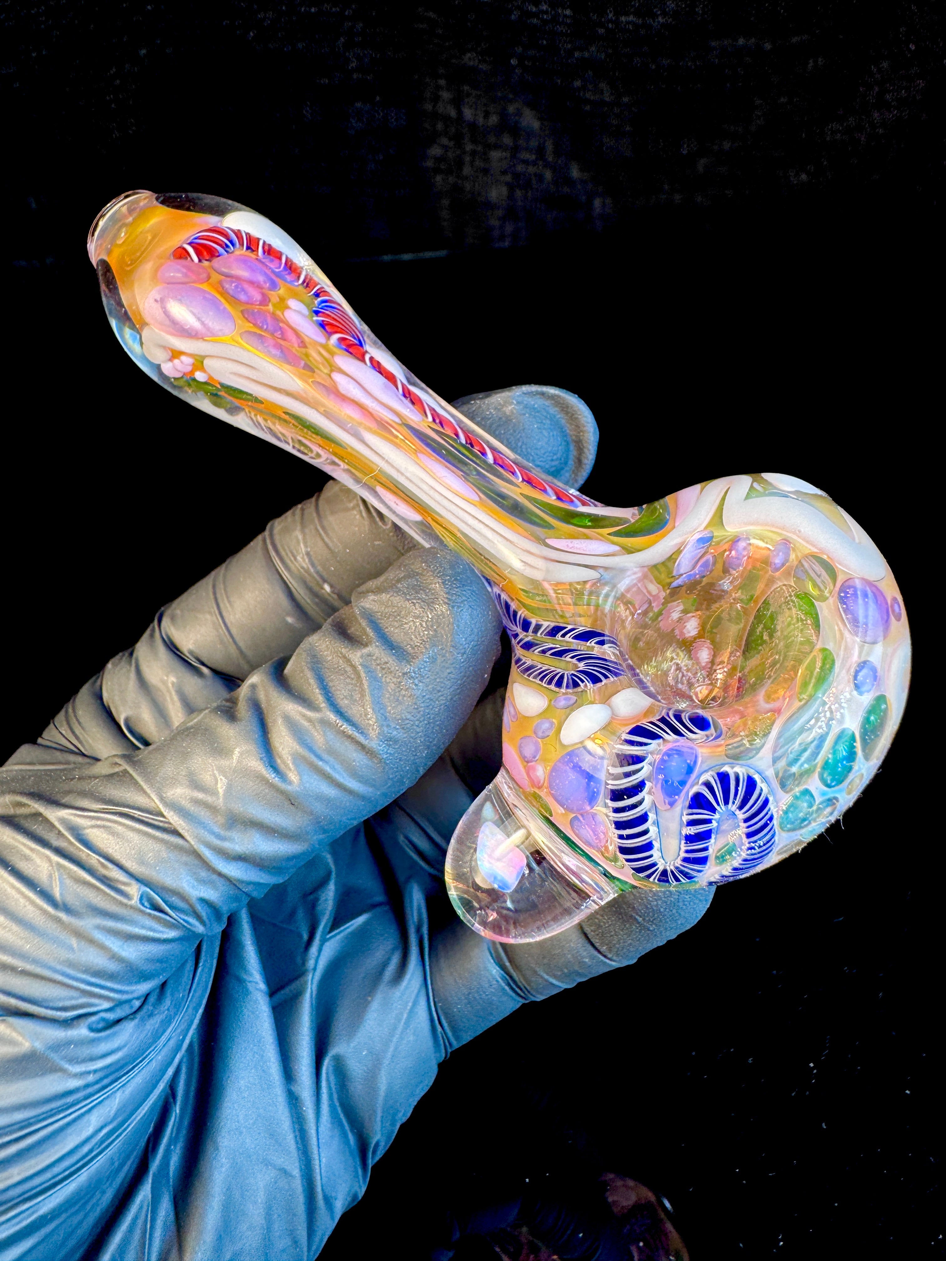 Gold Cane fume opal spoon