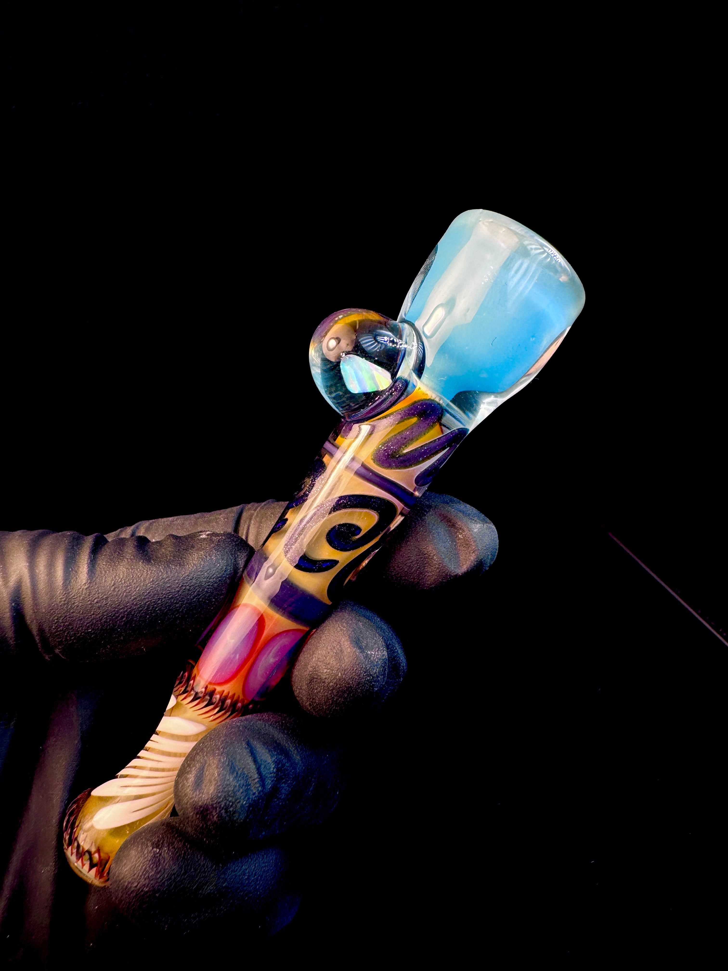 Gold fumed inside out bat x aqua