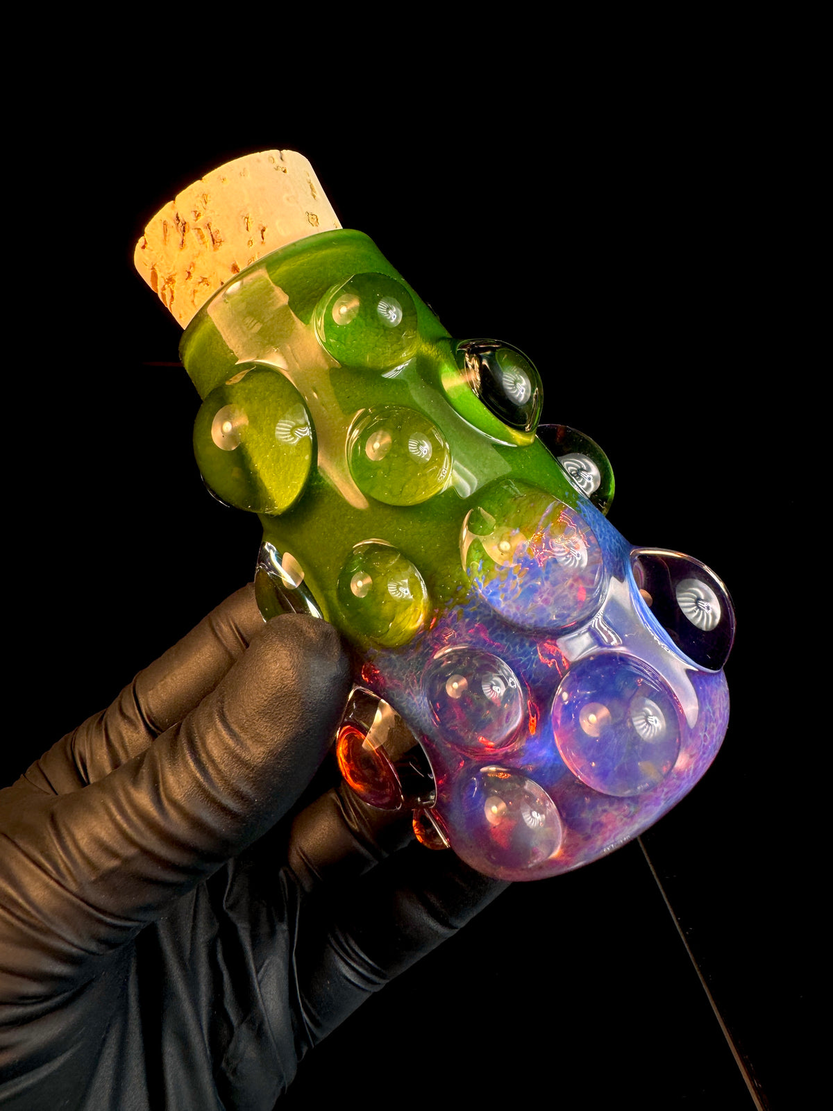 XL Jade x Ap two tone flat bottom nug Jar