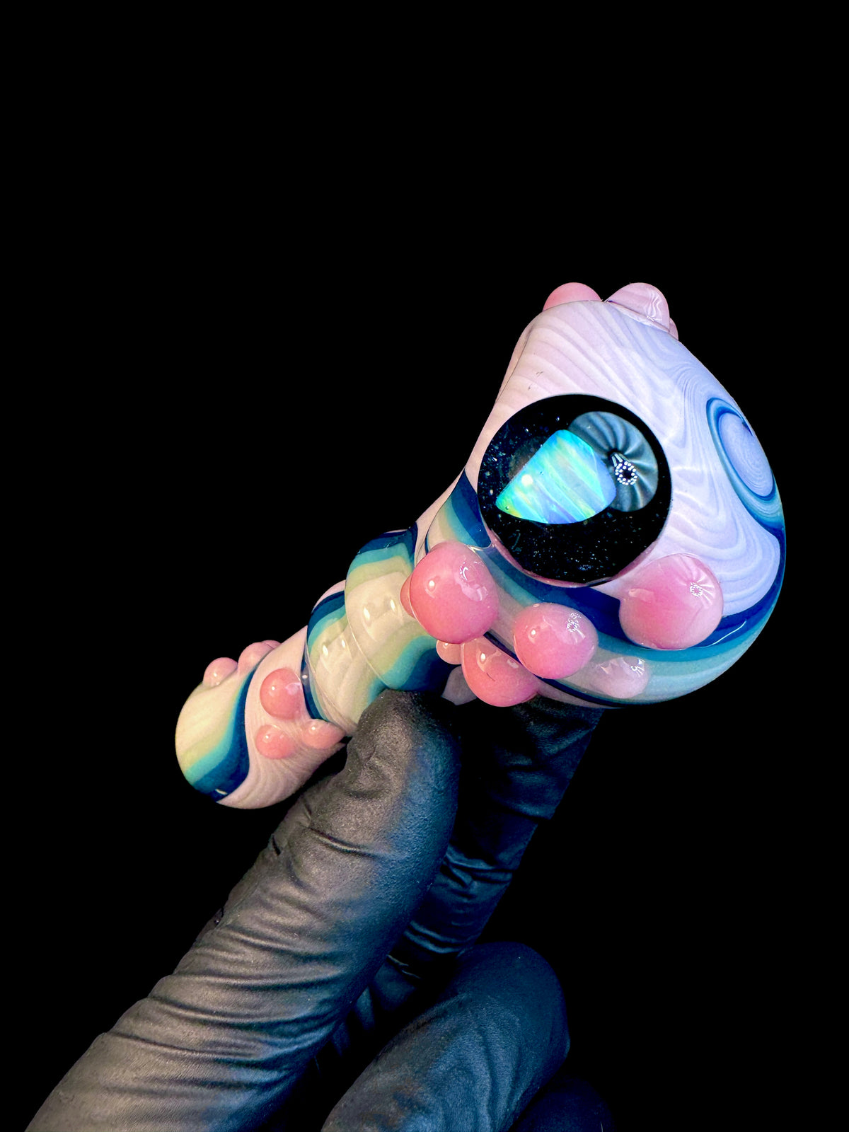 Twisted Glass opal pipe