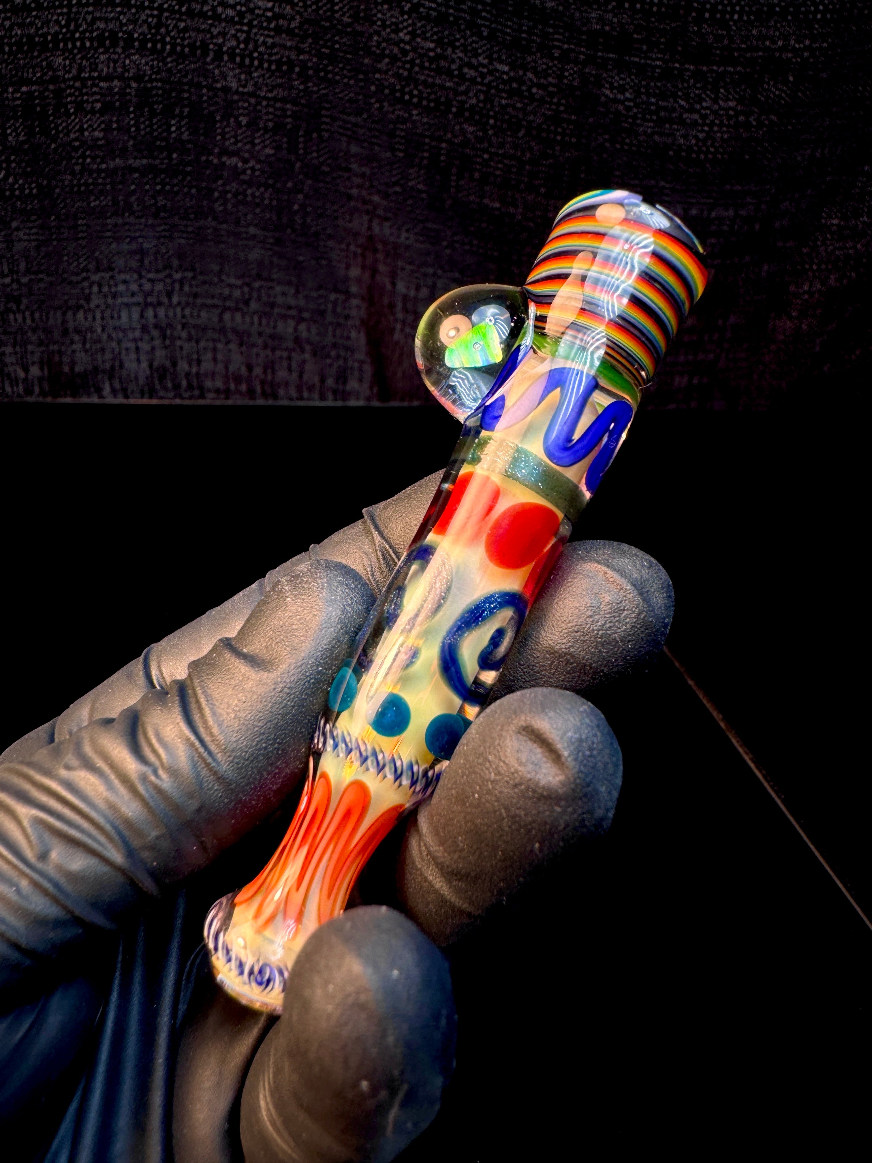 Linework x Gold fumed inside out opal bat