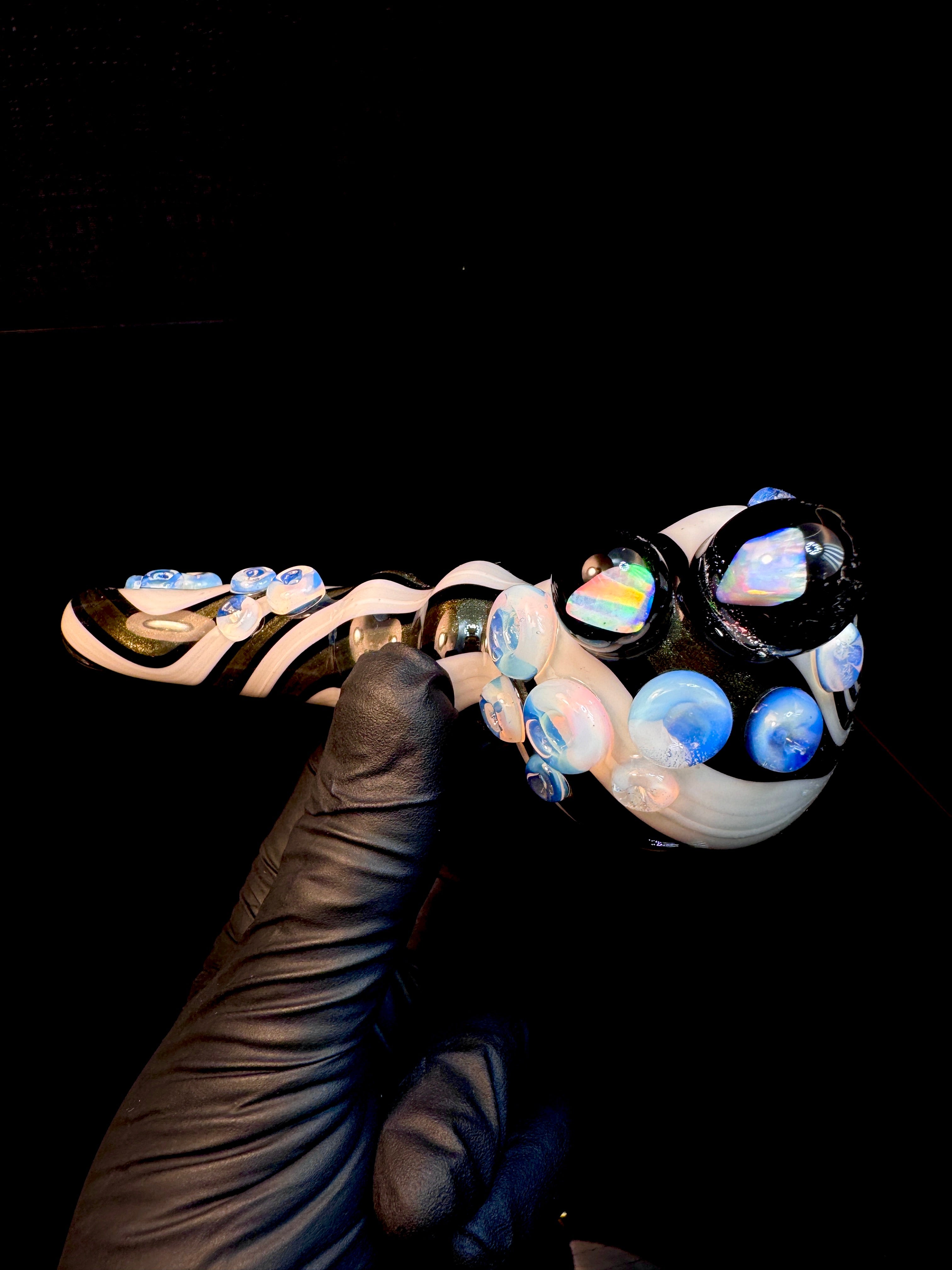 Twisted  opal pipe