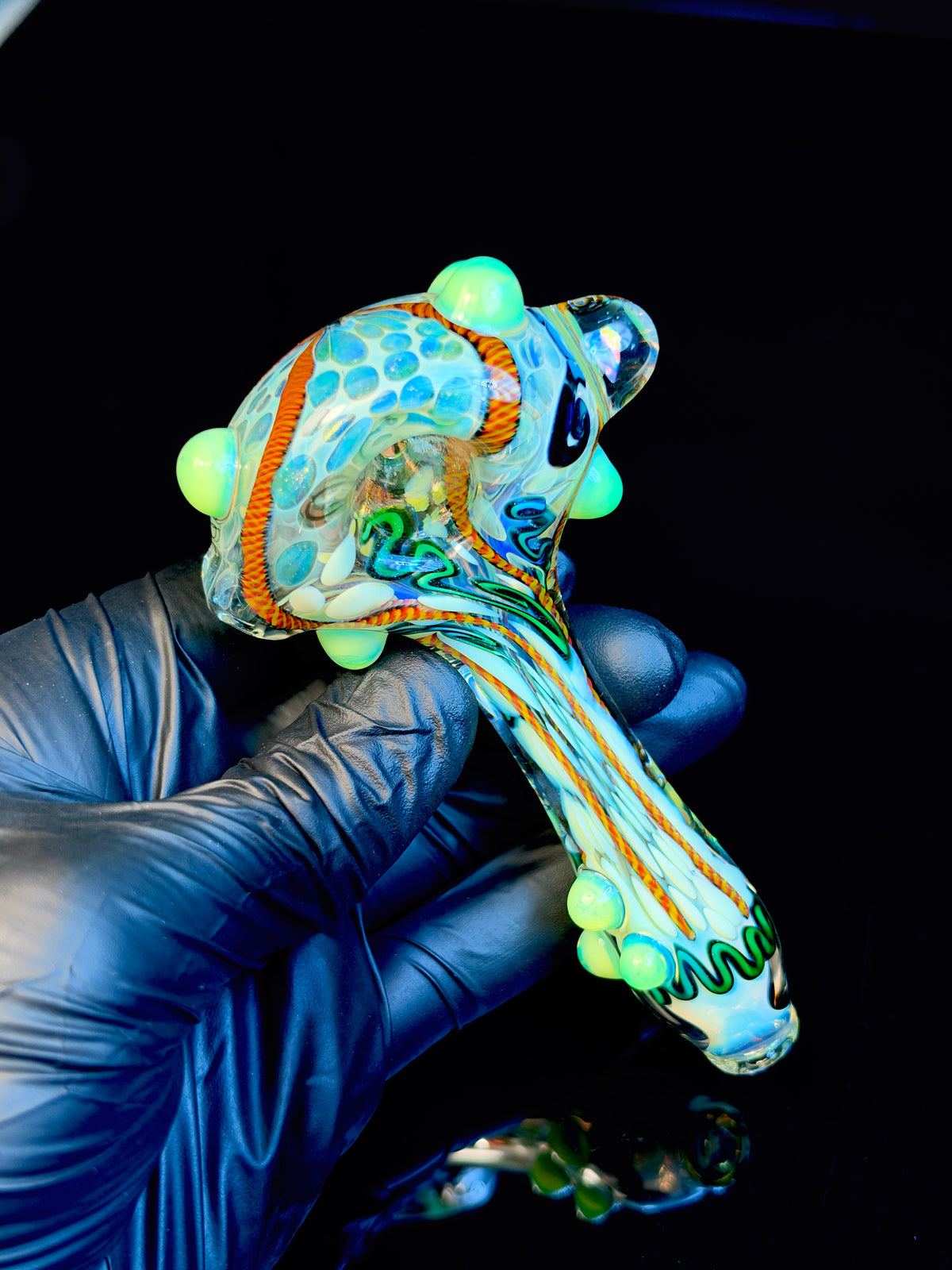 Silver Fume Slyme Cane Premo Spoon