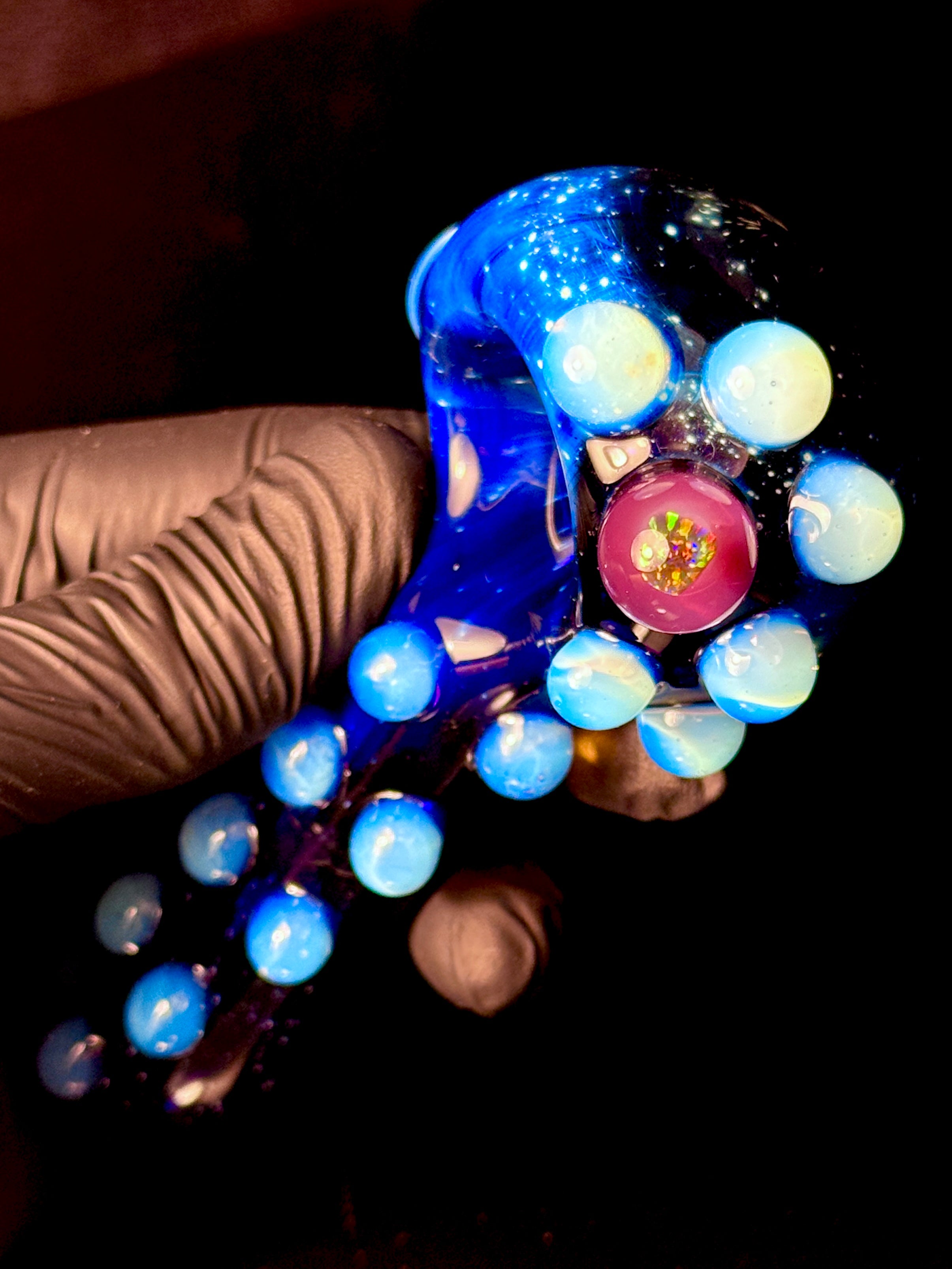 Secret white x Starry night dark opal pipe