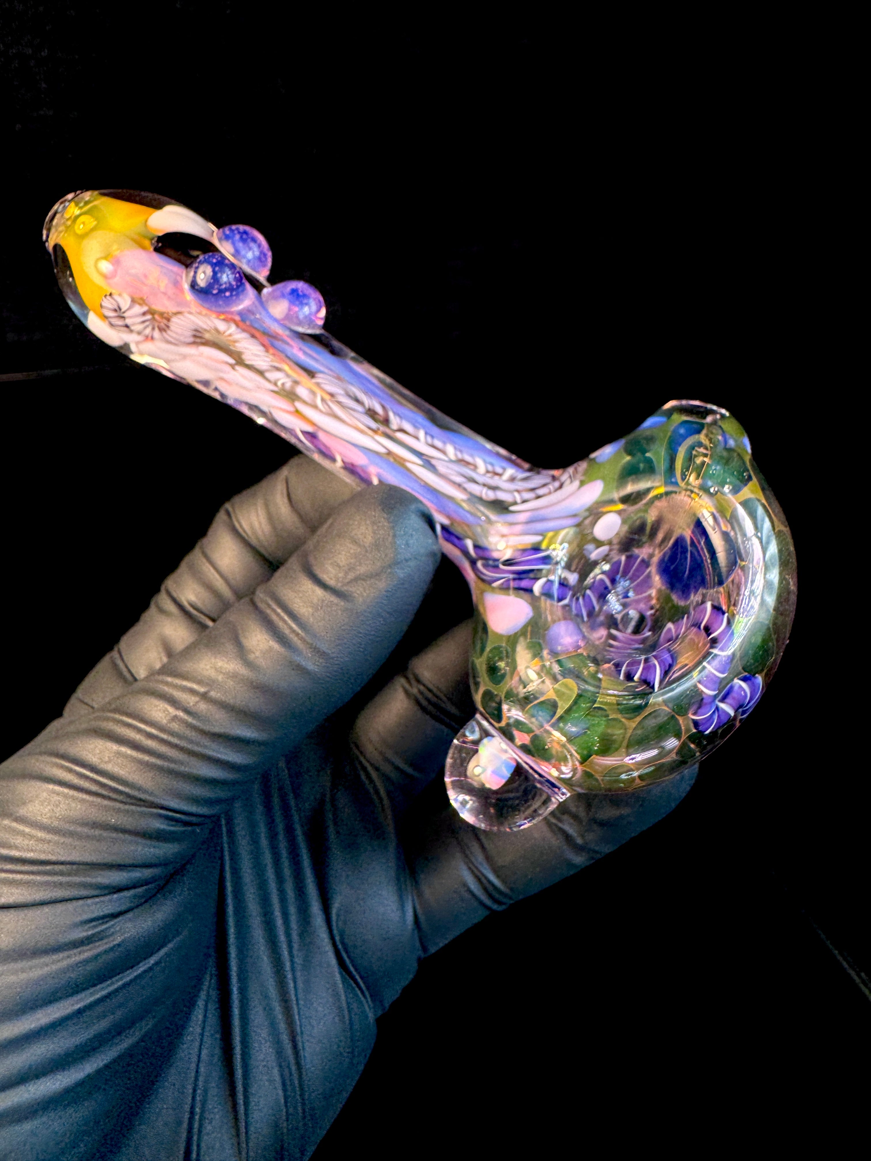 Pink slyme Premo Fume Cane Spoon