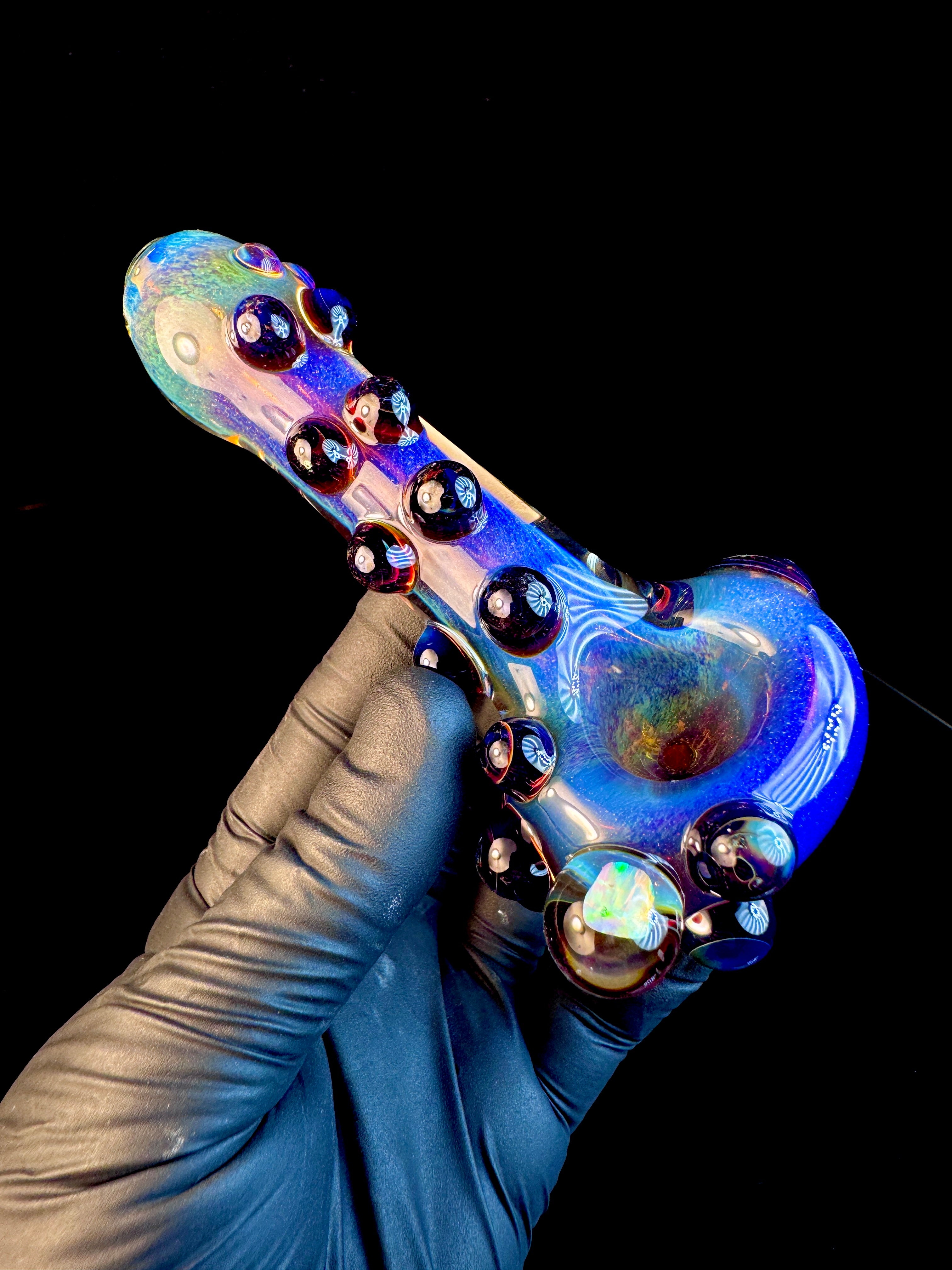 Mystery x pomagranite Opal pipe