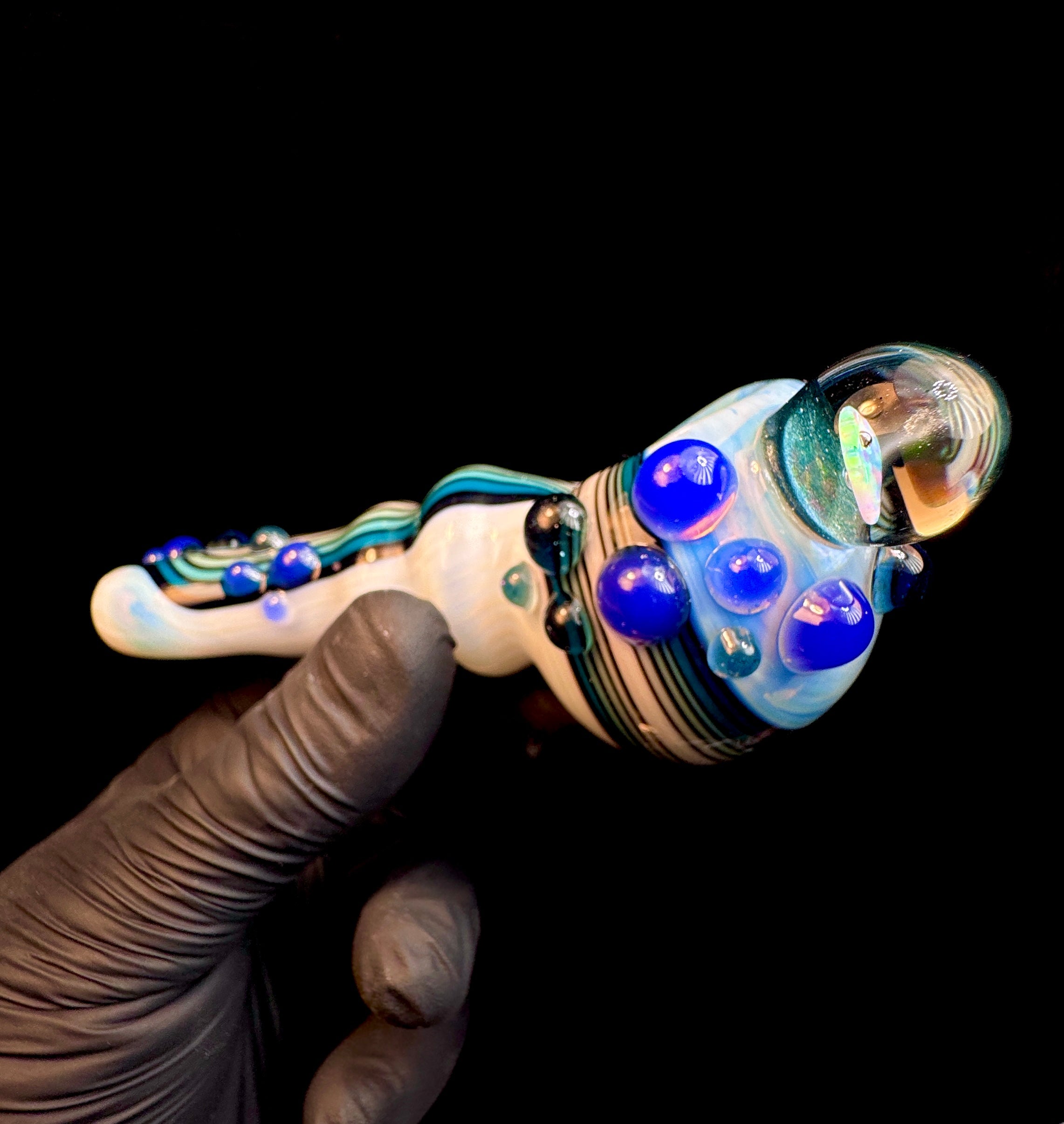 Ice fade opal pipe