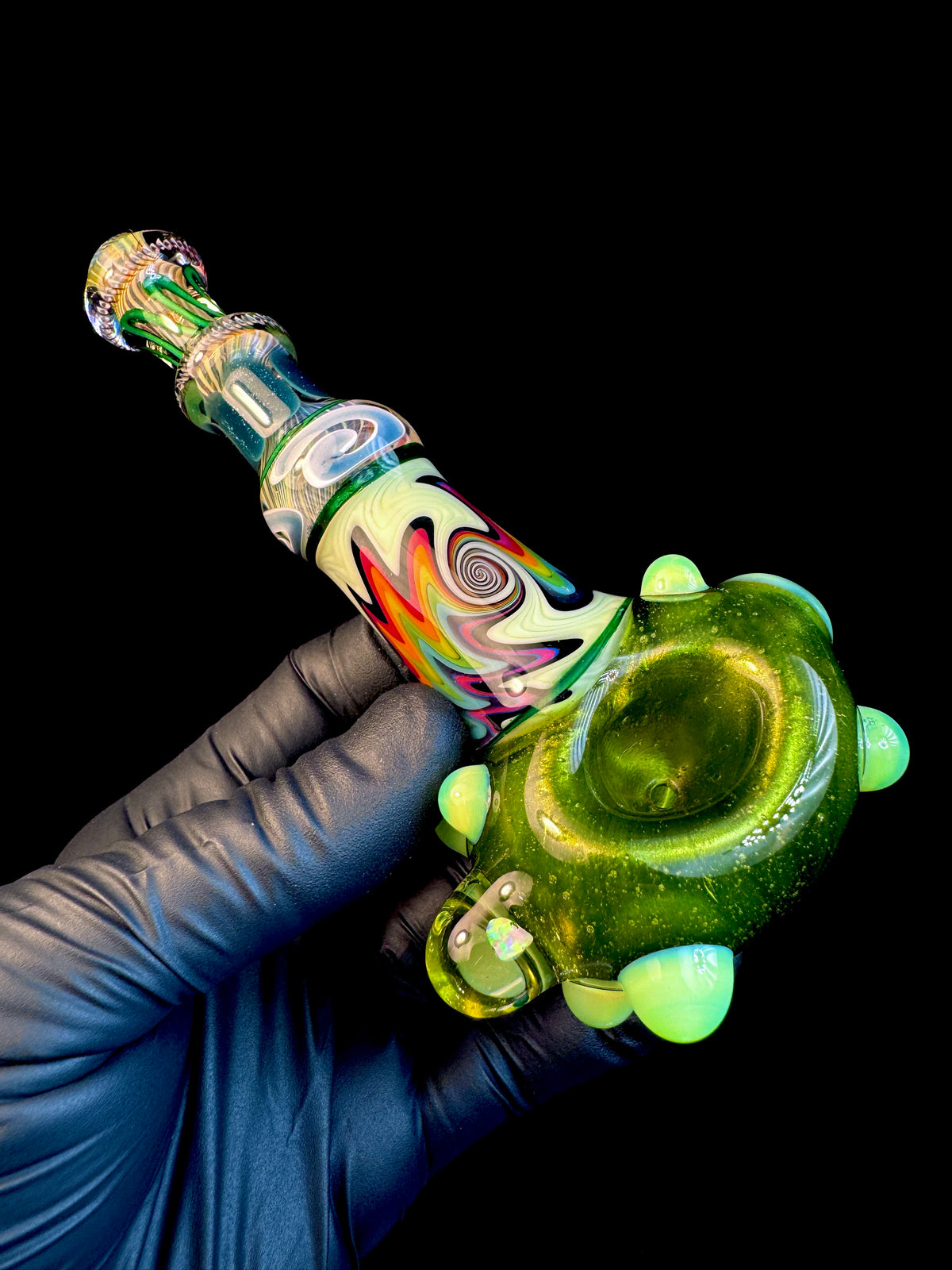 Moss x milky slyme rainbow Wigwag Pipe