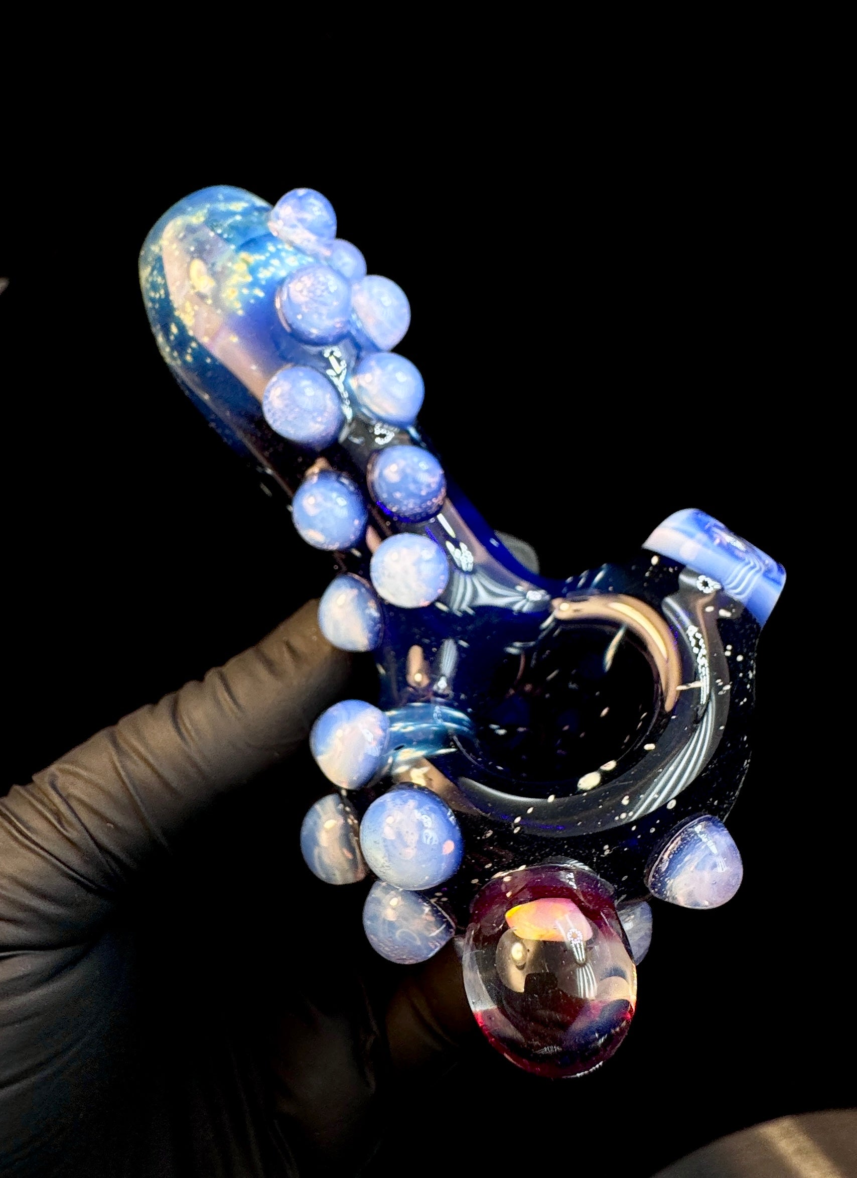 Starry night x pink slyme mini opal pipe