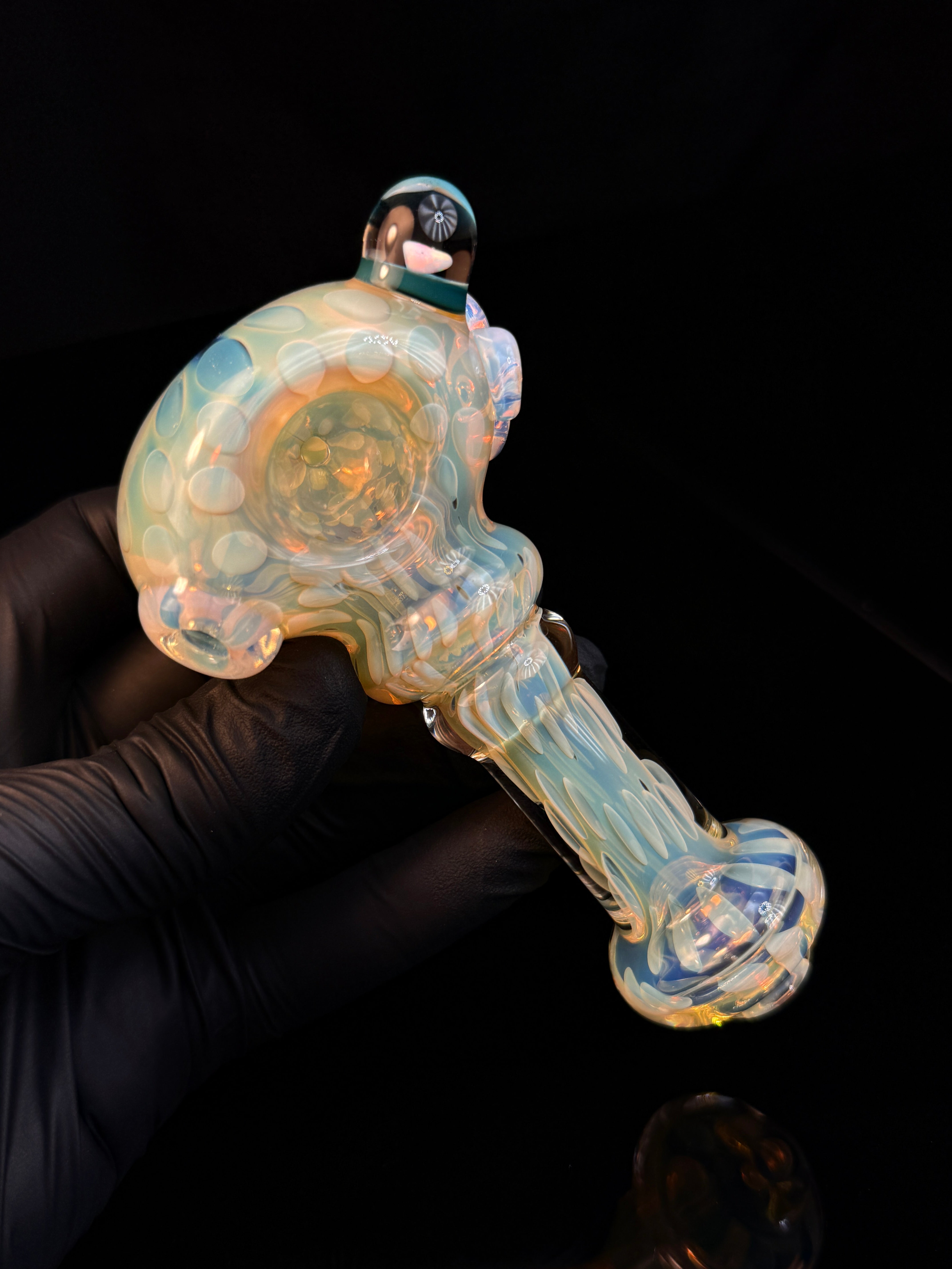 Silver fume x secret white opal spoon