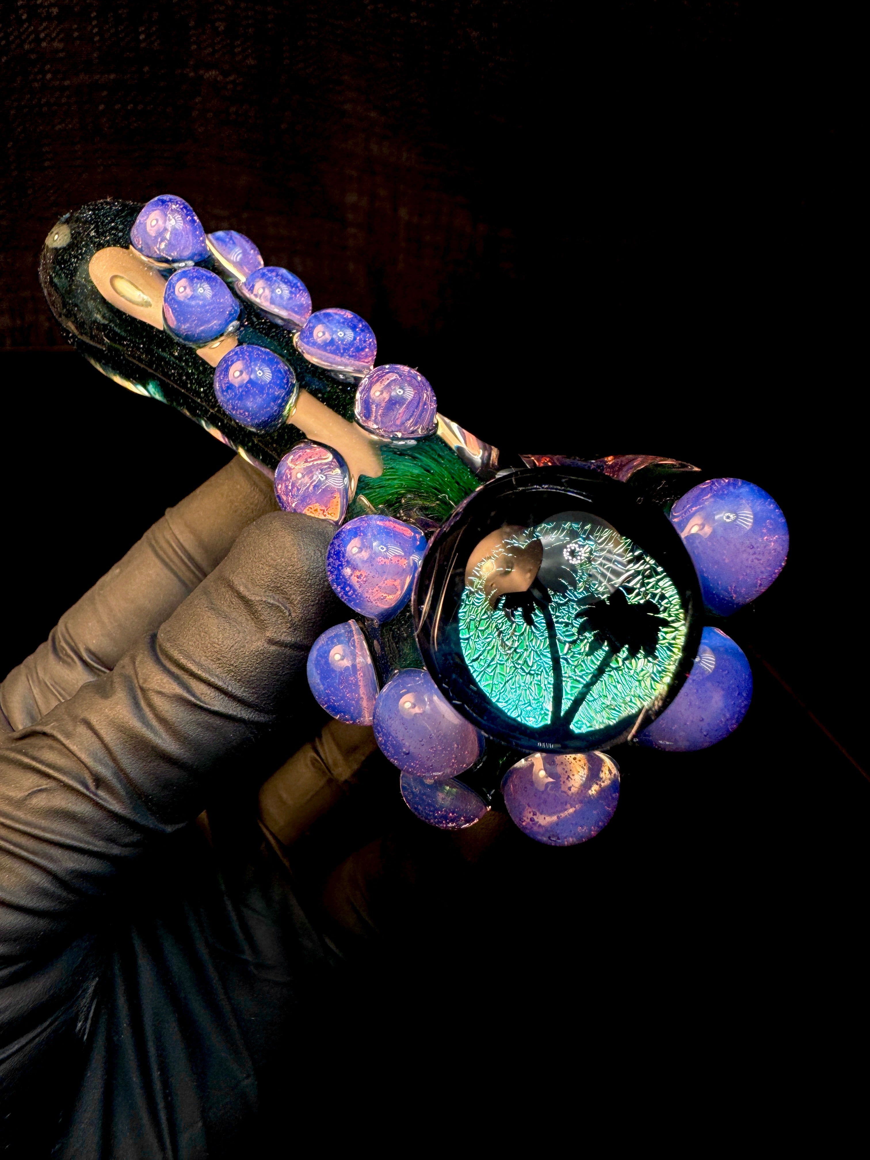 Dichroic Palm trees spoon