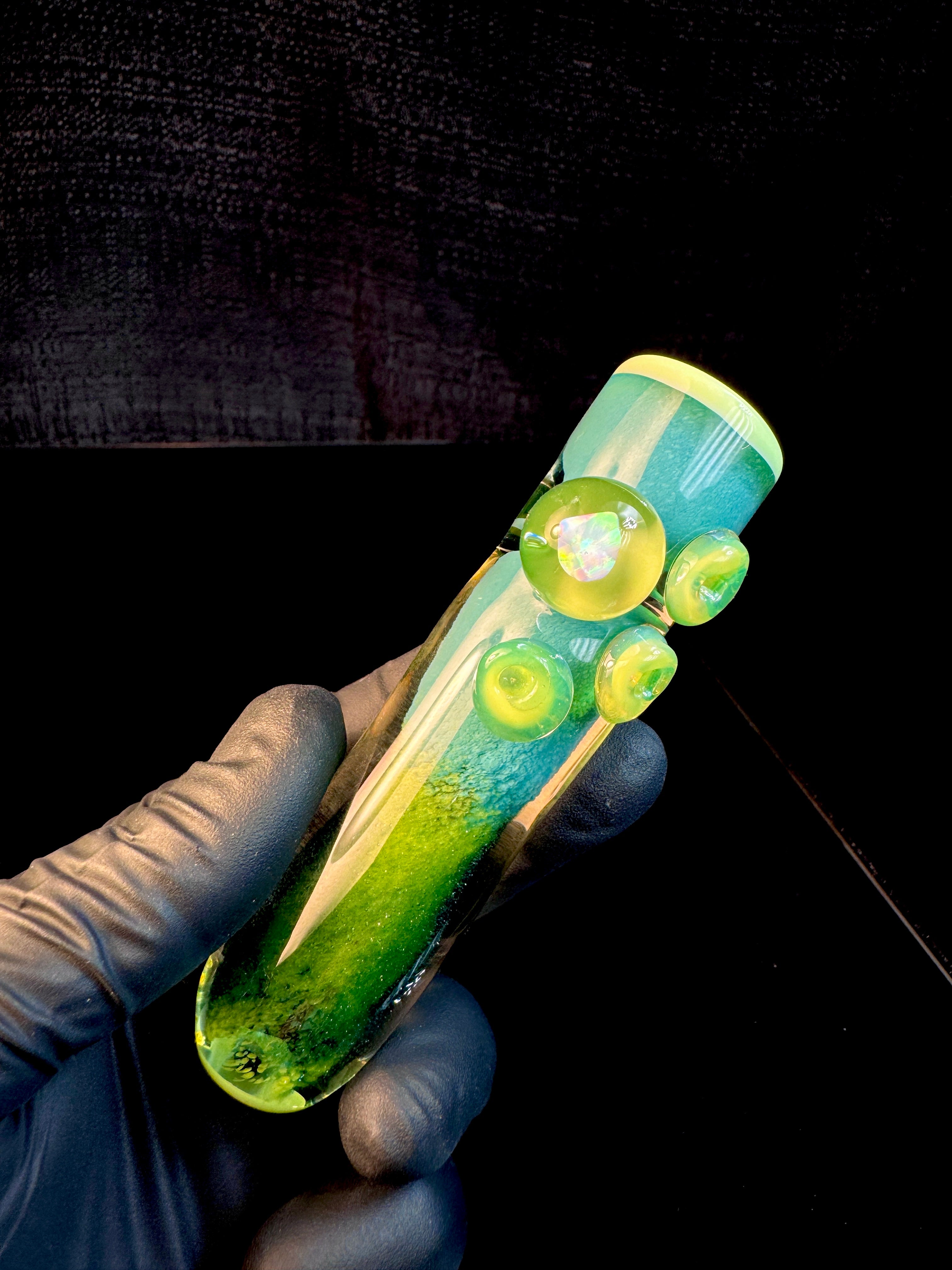 Aqua x dandelion opal brick-house chillum