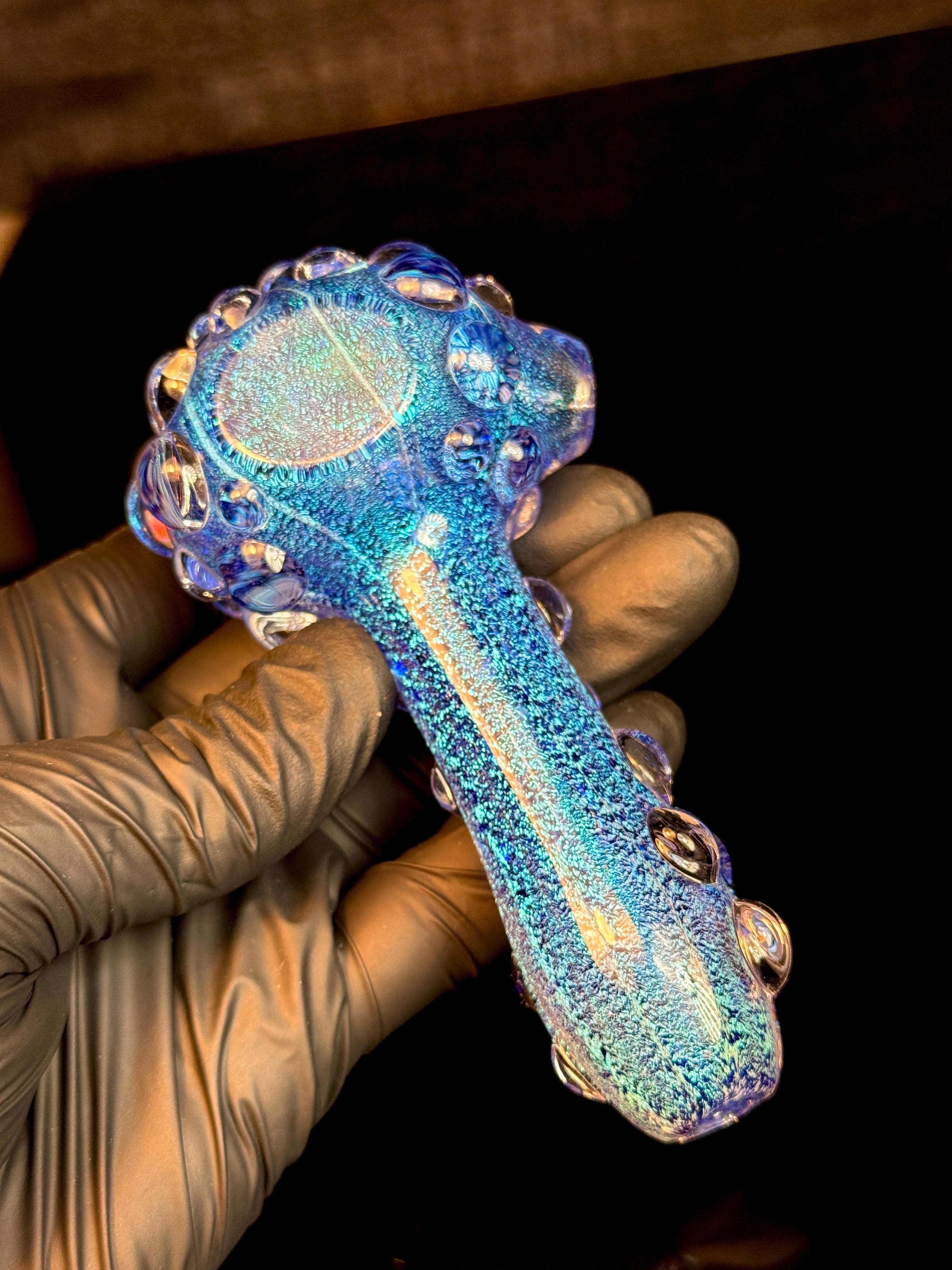 Blue thick dichro spoon