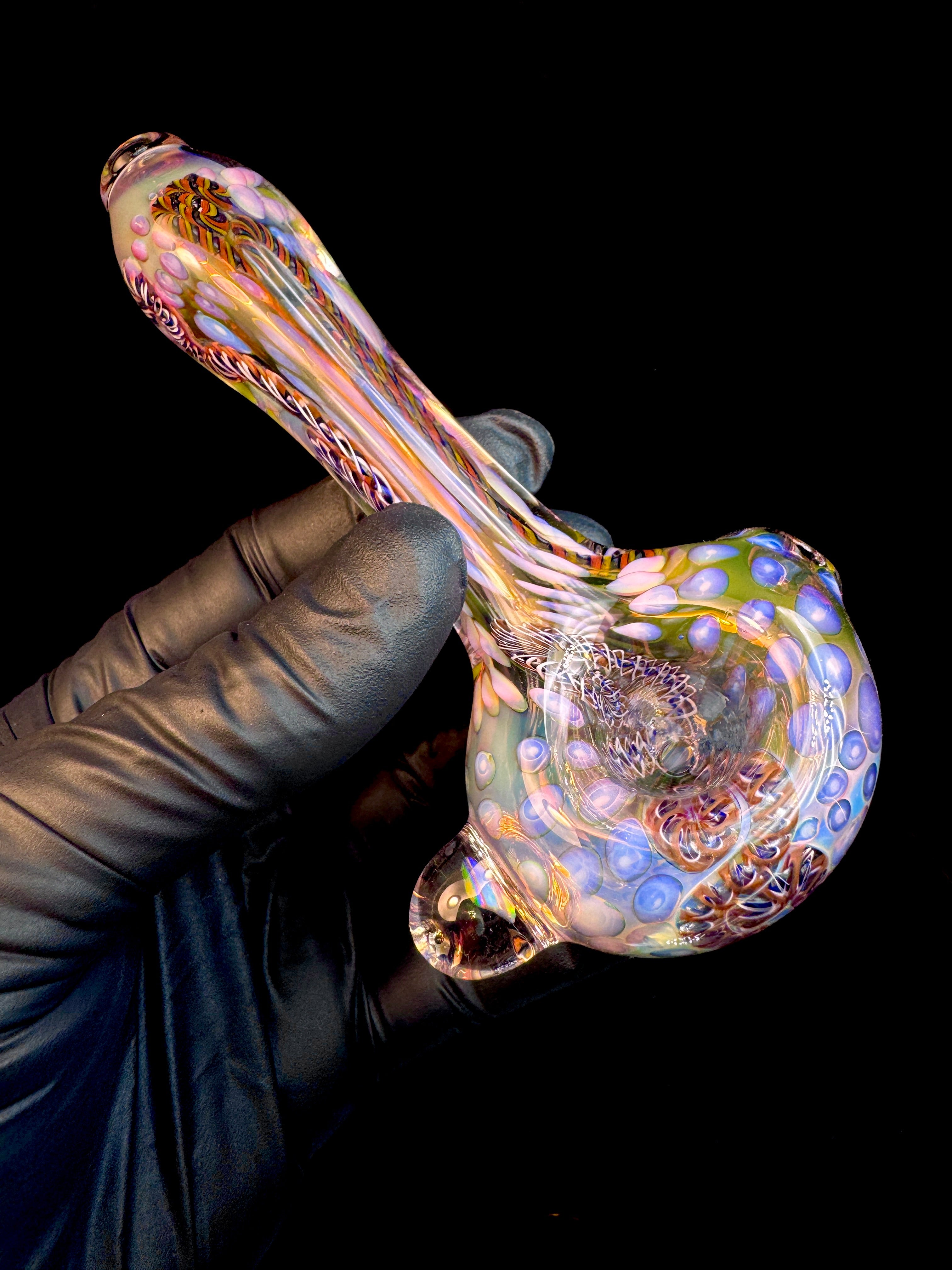 Gold Cane fumed opal spoon