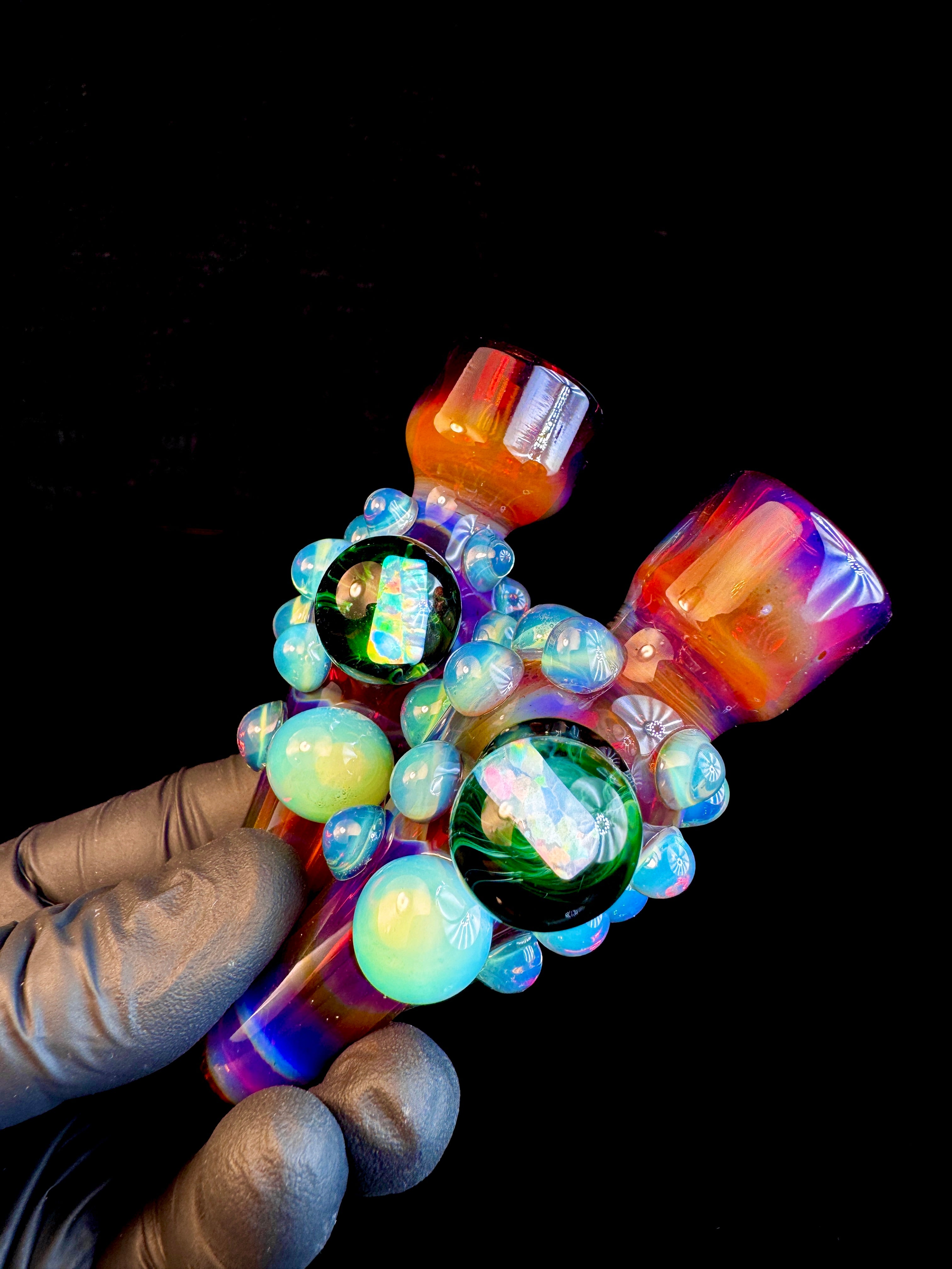 Amber purple x Slyme opal chillum