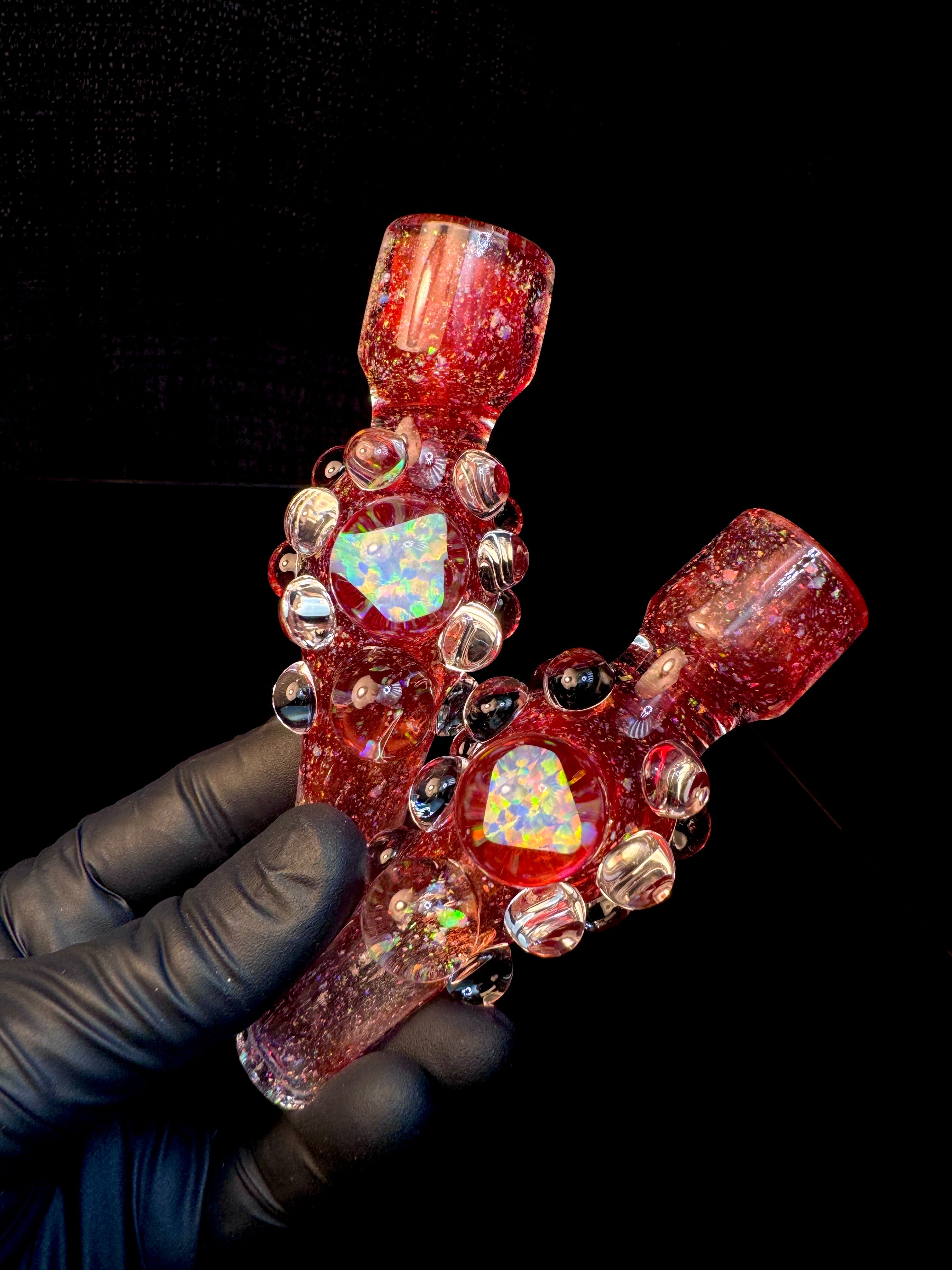 Ruby *uber thick* Icy White Satin cropal opal chillum