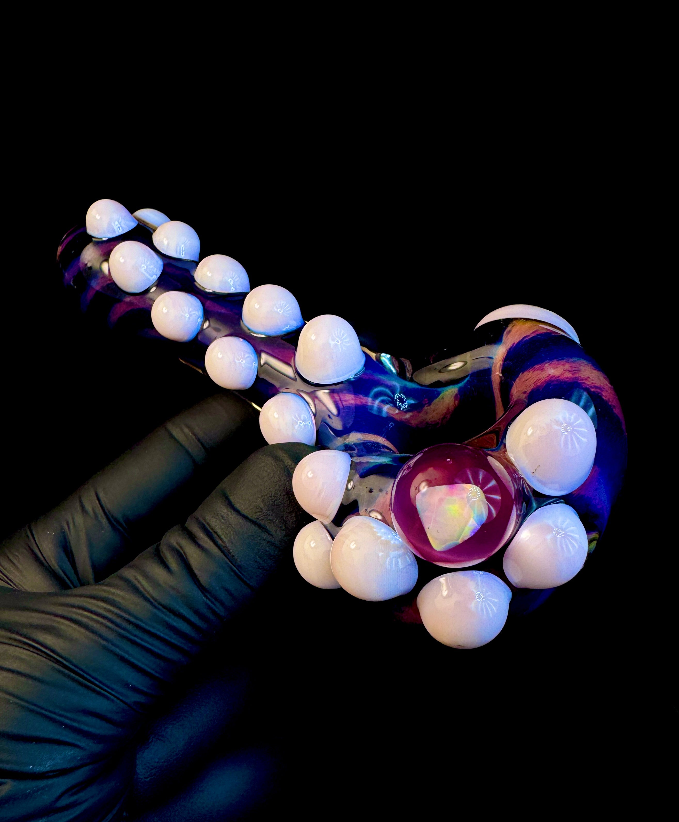 Fripidy x Deep blue striped opal pipe