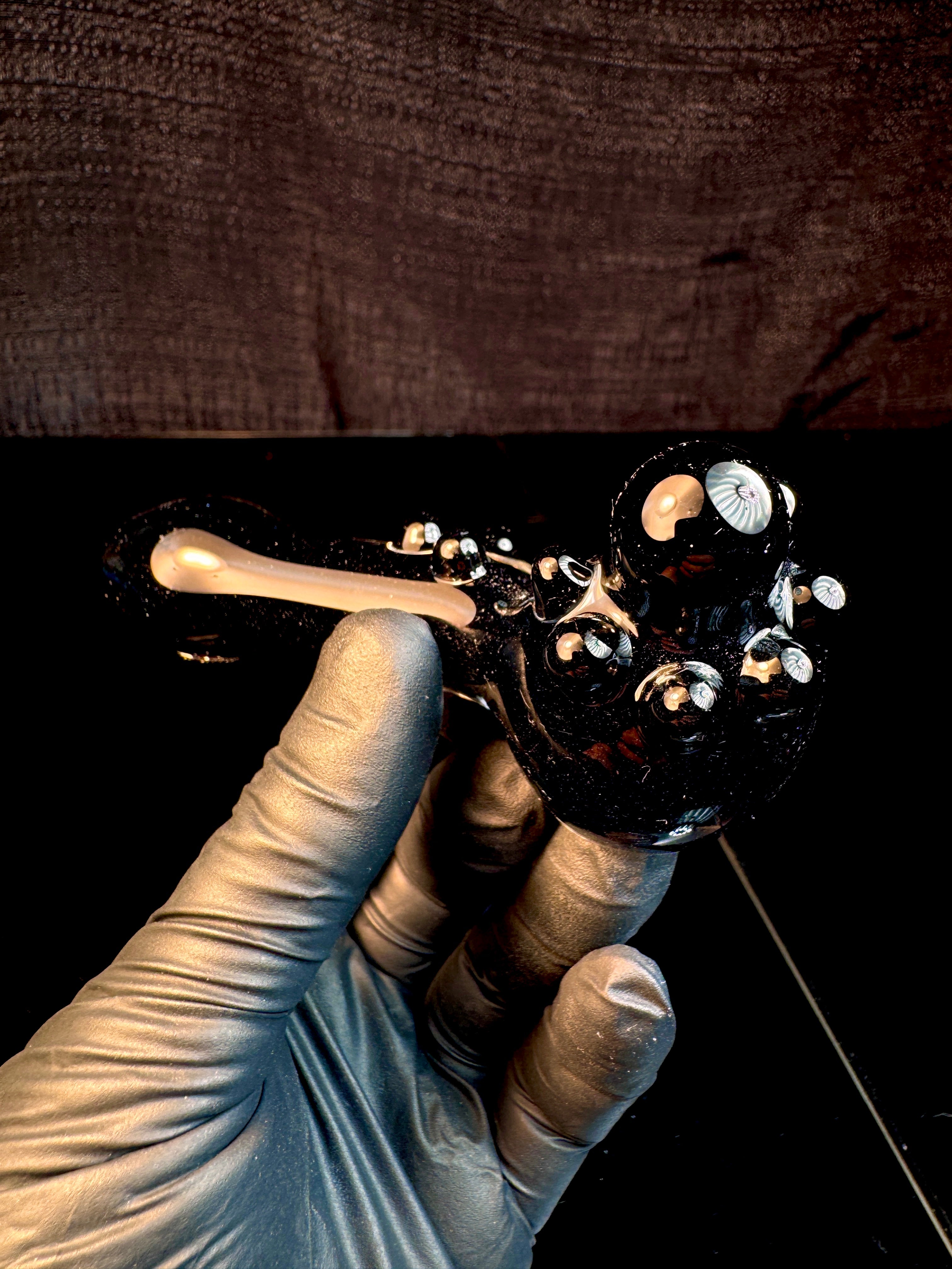 Galaxy black premium dot spoon