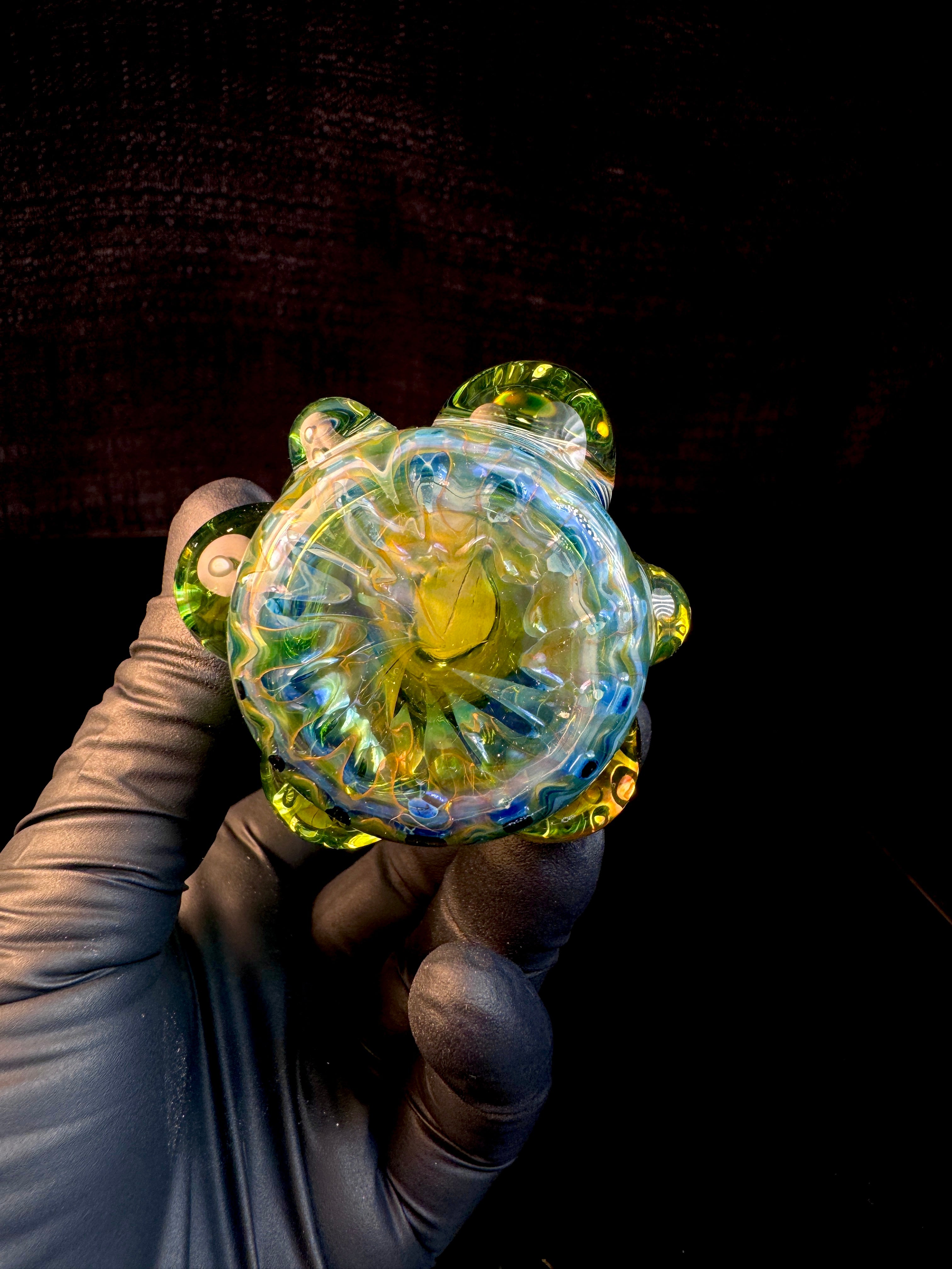 Jade web flat bottom mushroom nug Jar