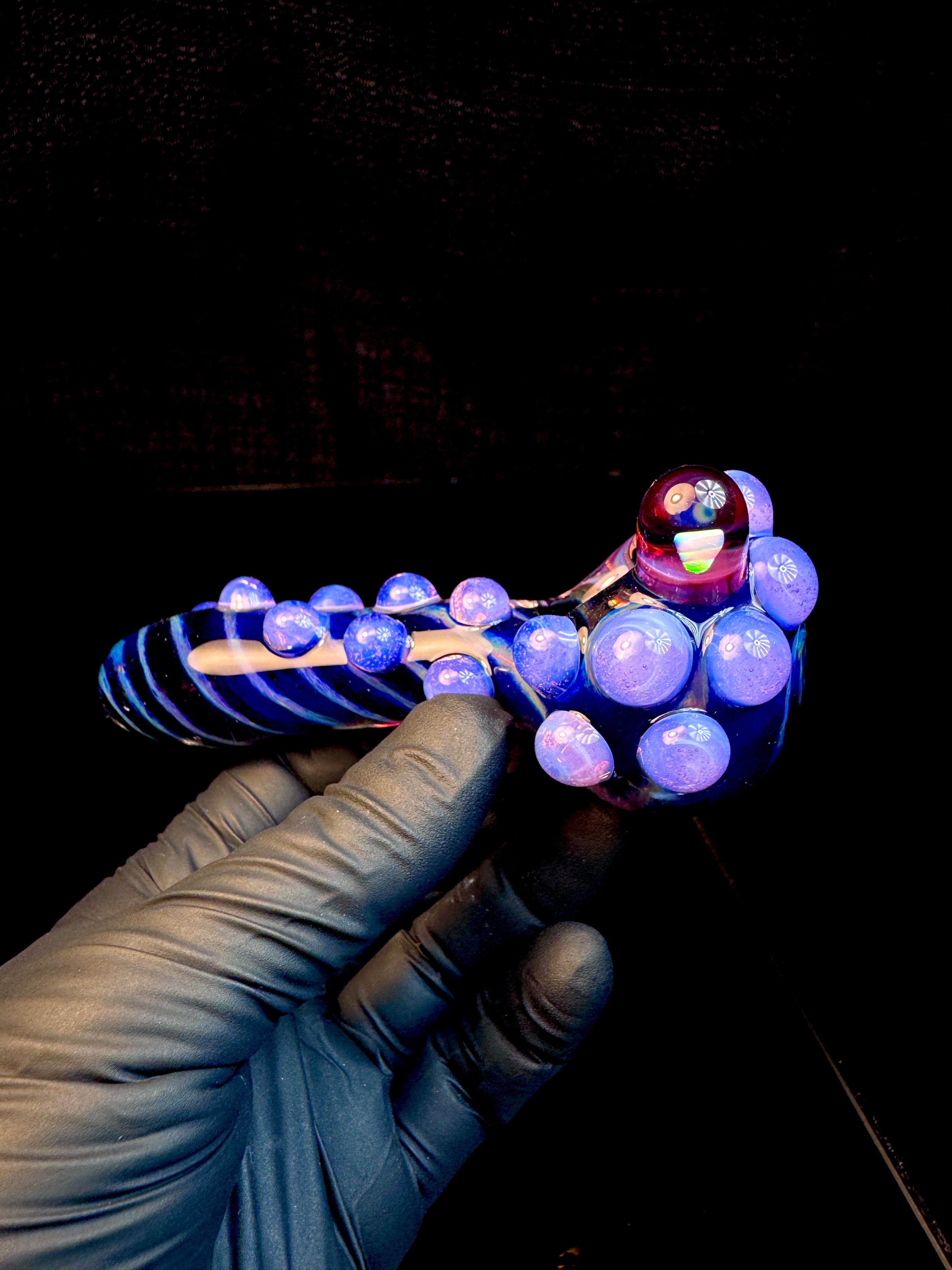 Jet black x fripidy x pink slyme striped opal pipe