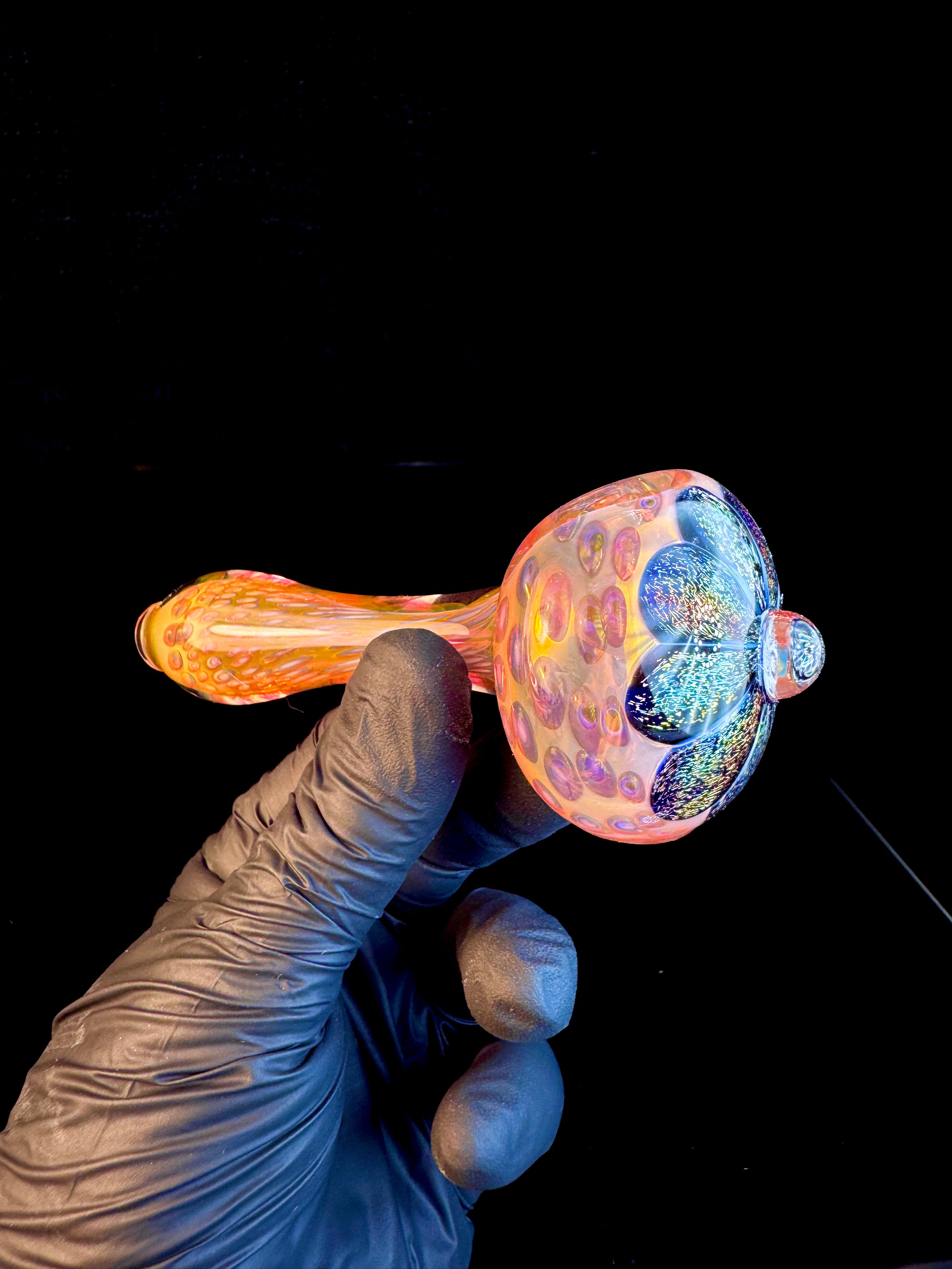 Silver fumed dichro flower pipe