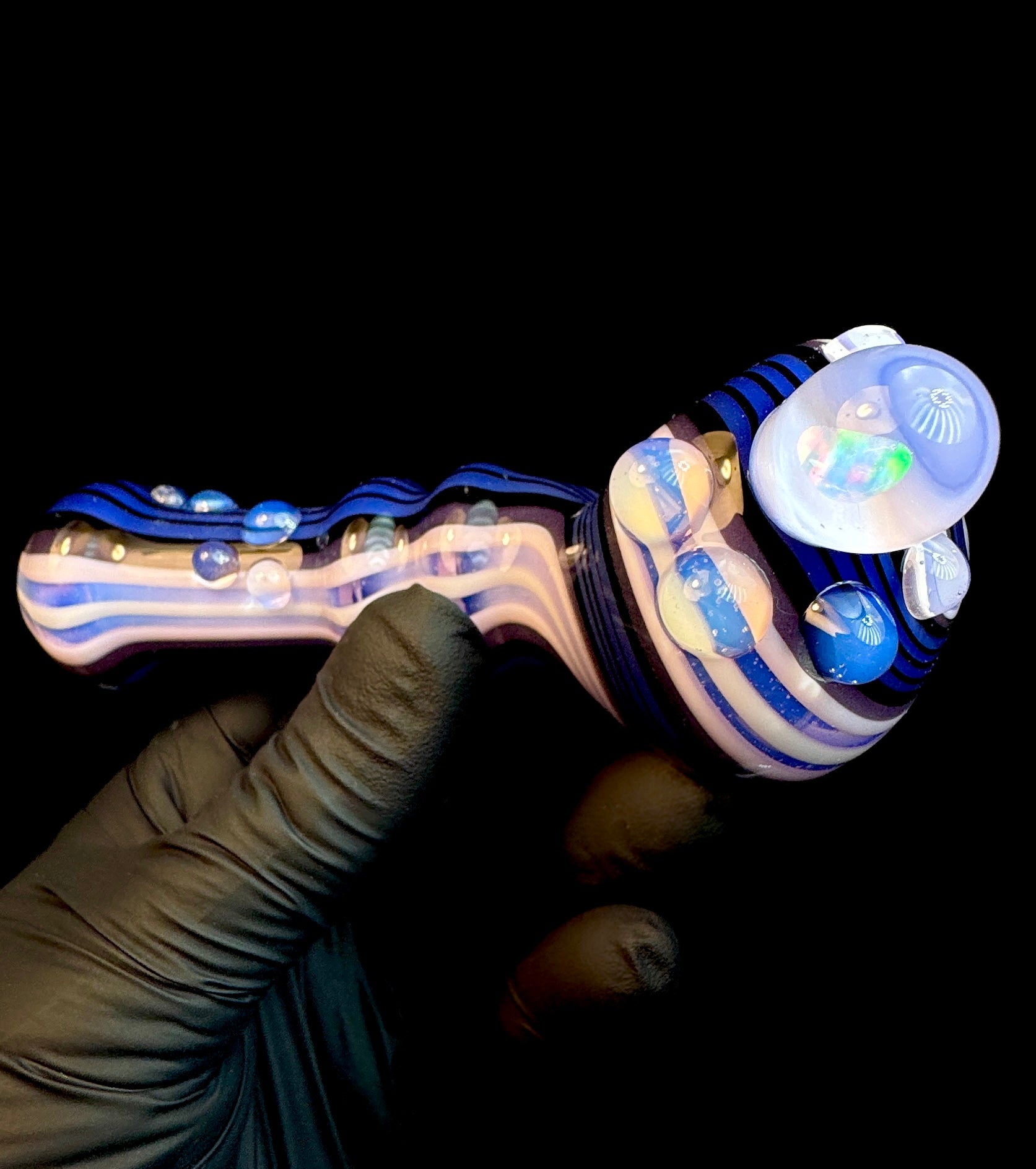 Purple urple fade opal pipe