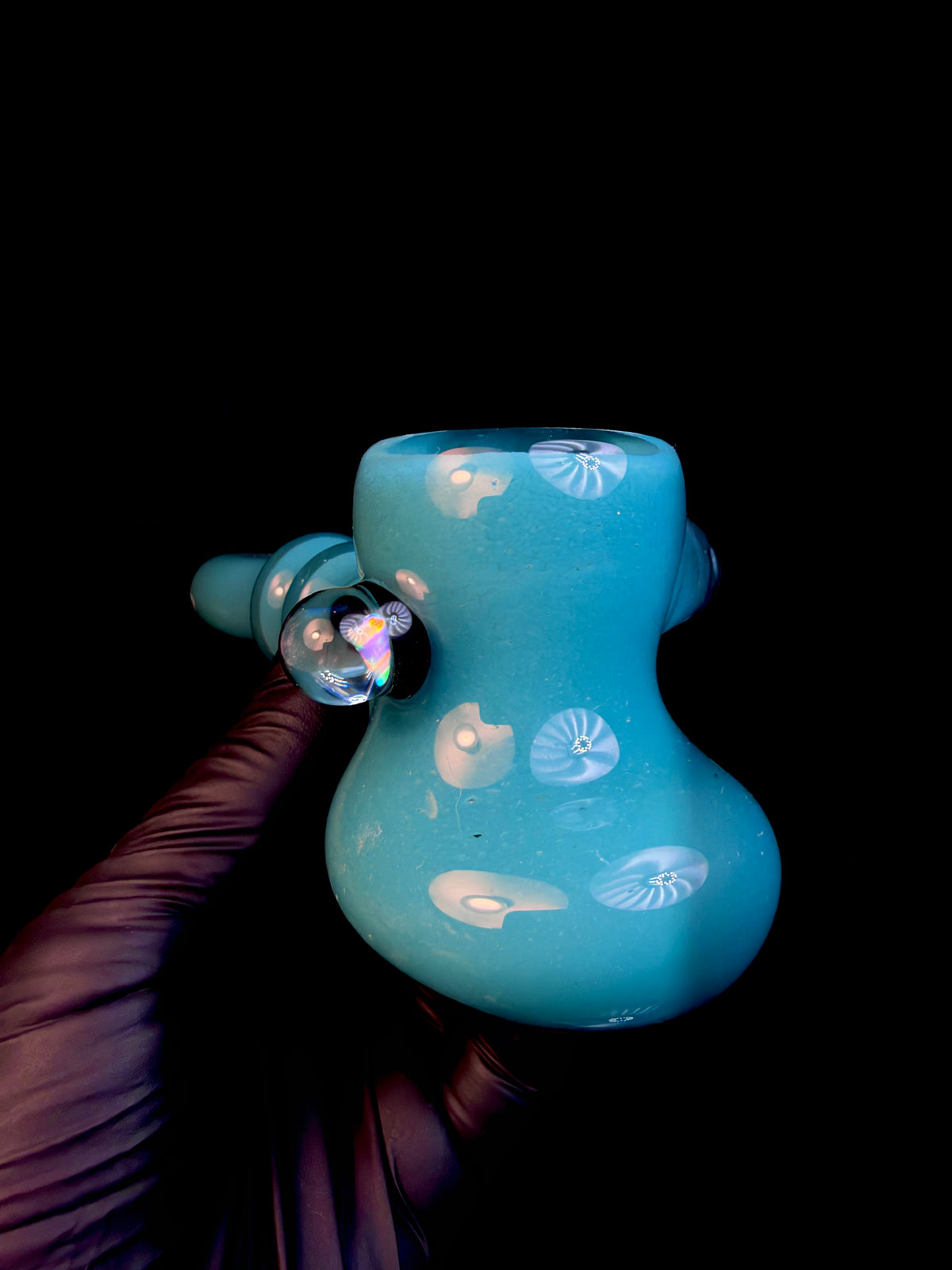 Opaque aqua opal hammer