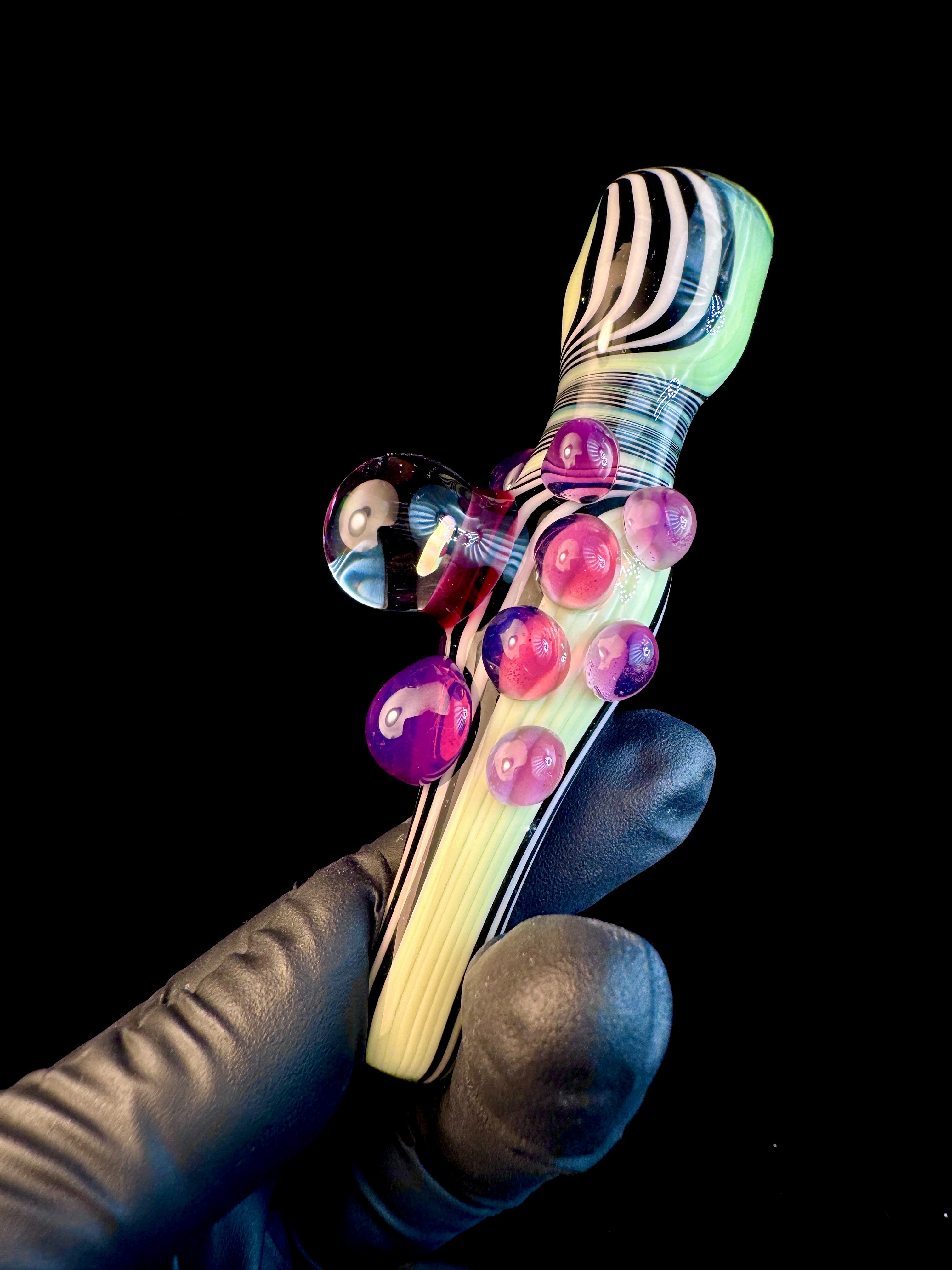 Milky slyme pinstripes x Stargazer opal chillum