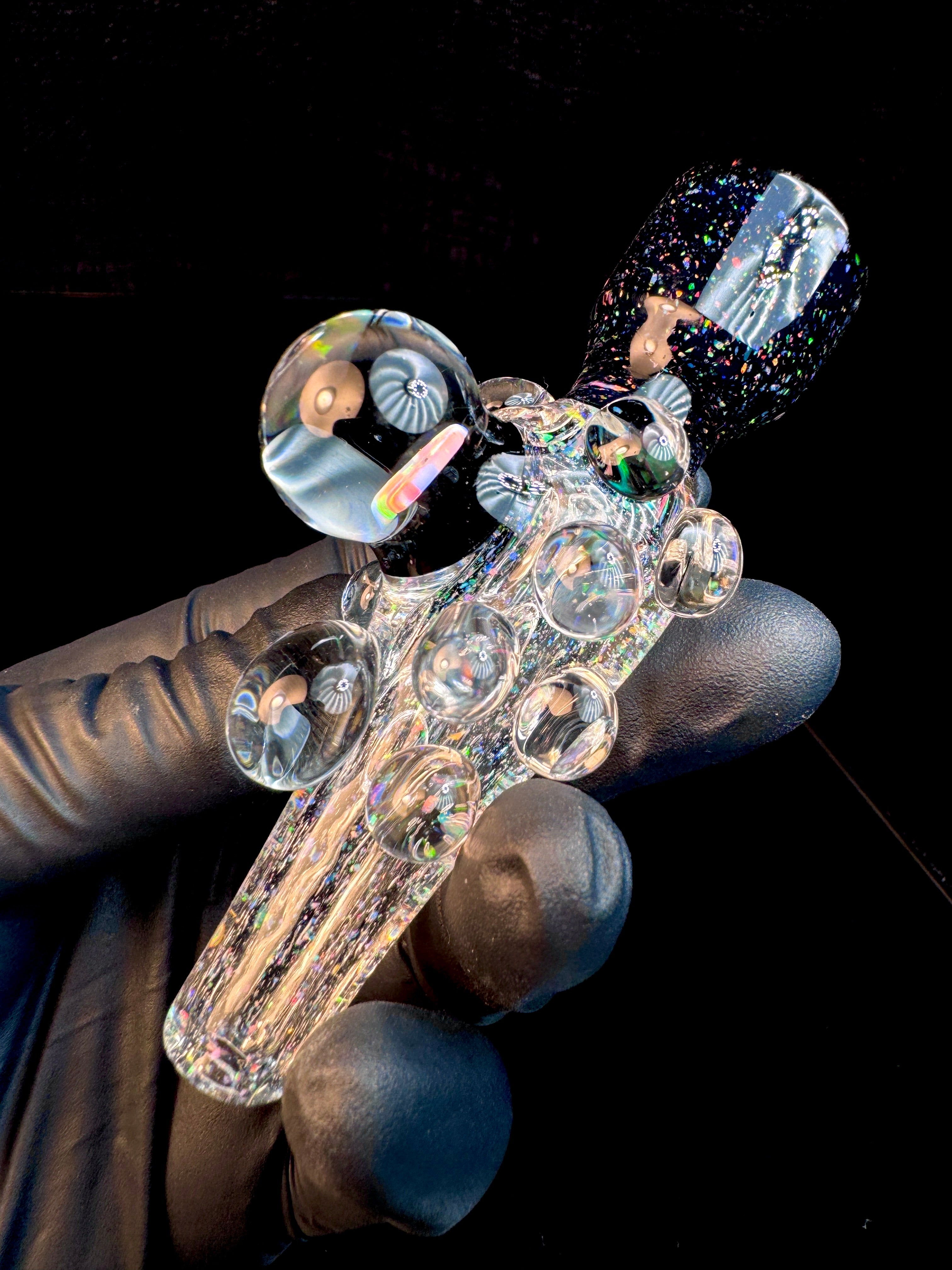 Jet black cropal x Luminescent Cropal Chillum