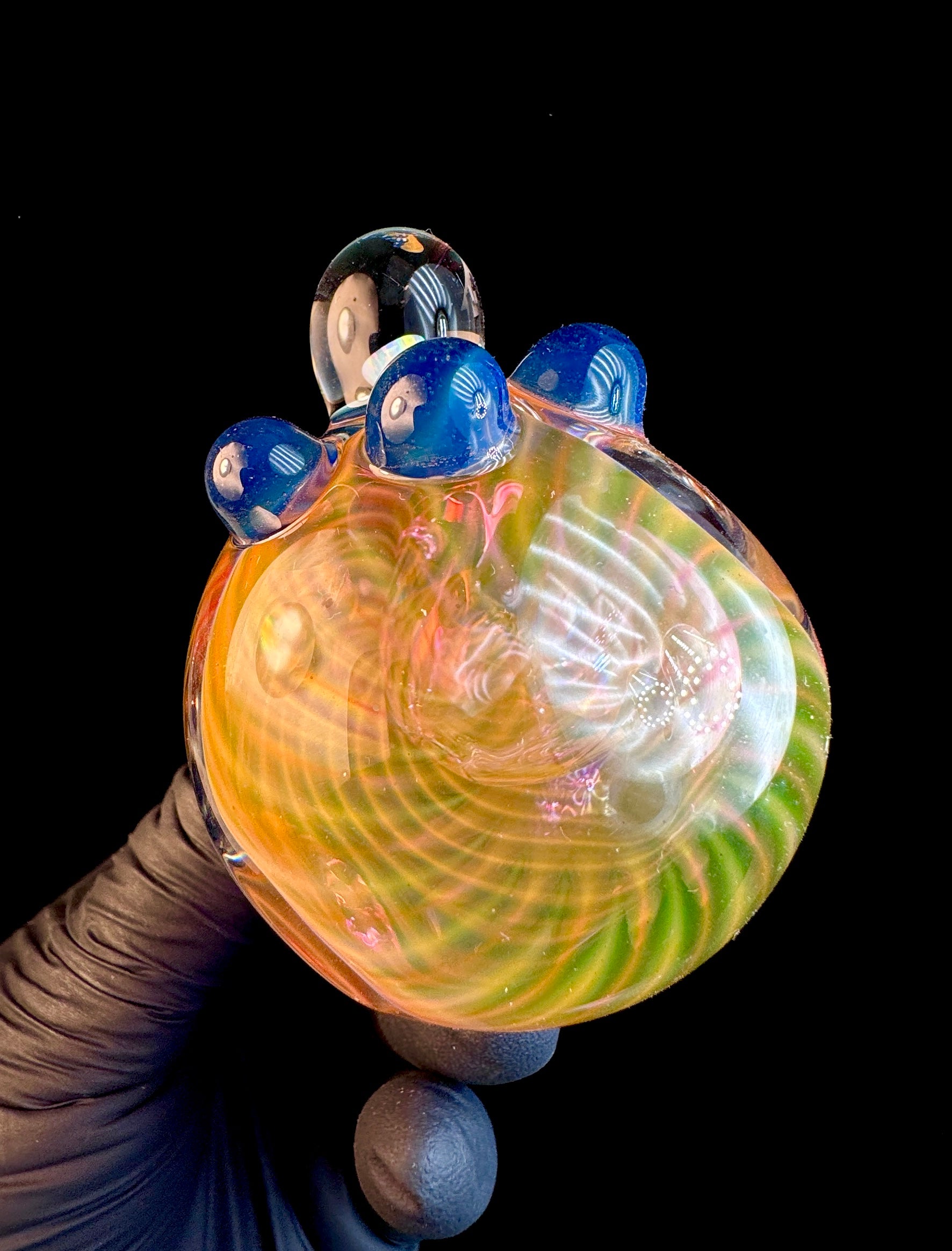 Gold fume x sea slyme opal pipe