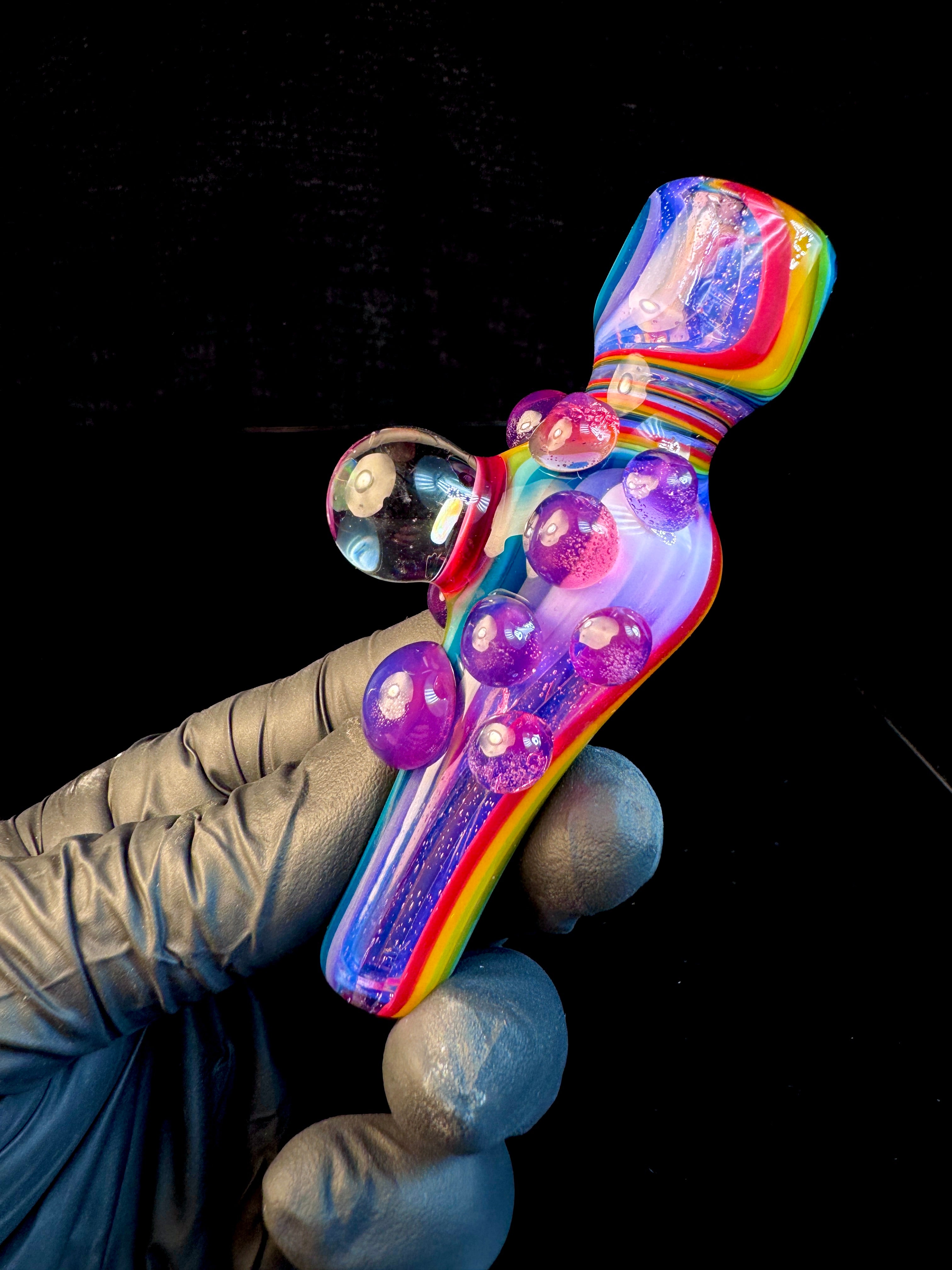 Pink slyme rainbow opal chillum