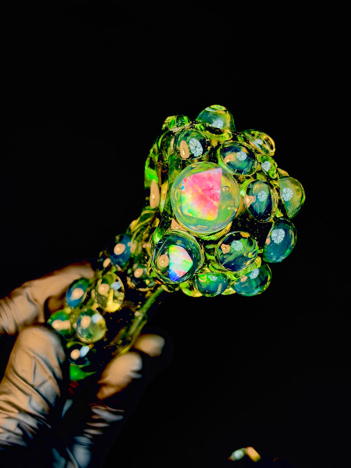 Tropical Green 2x Opal Pipe