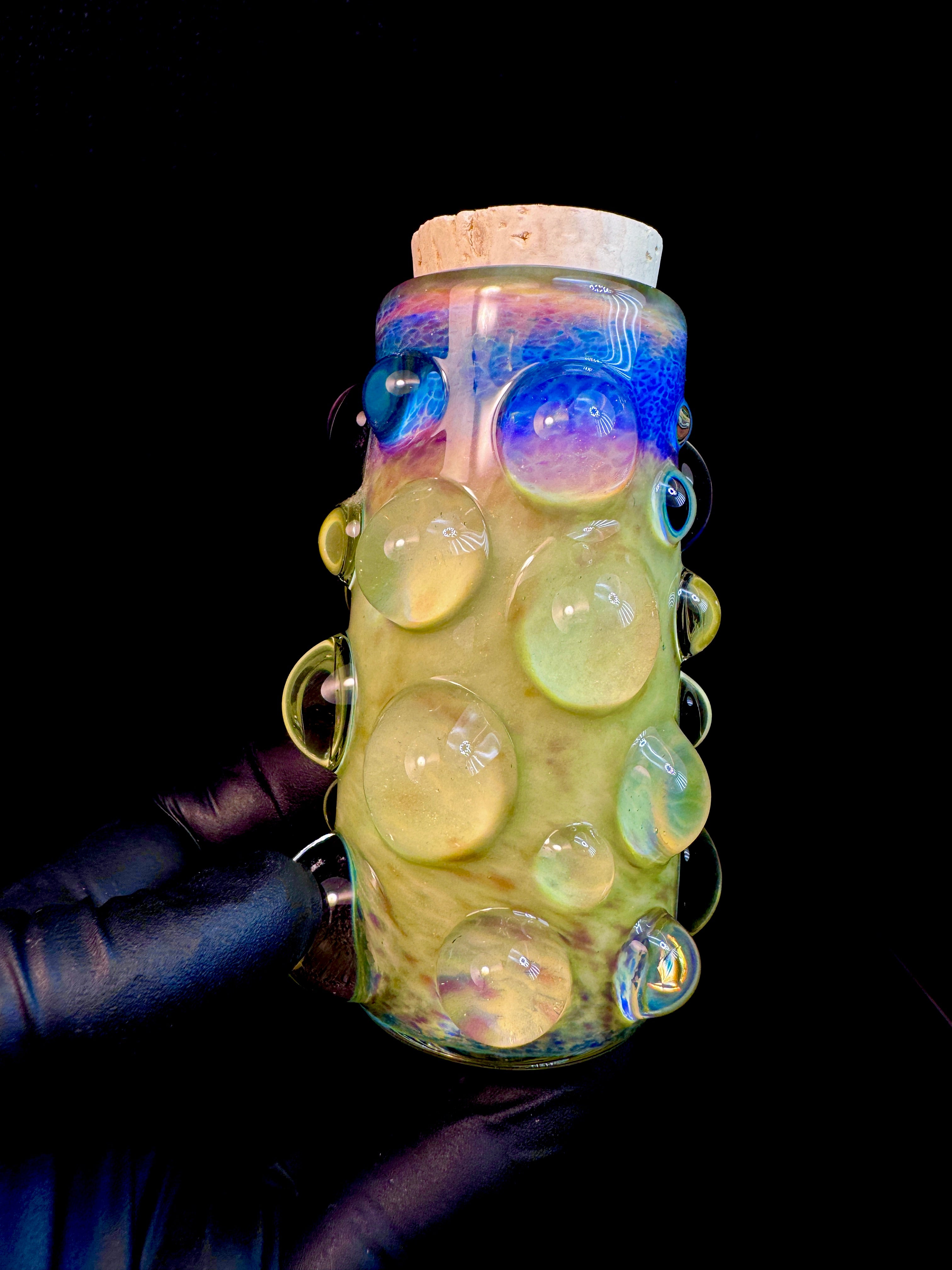 Mystery adventurine flat bottom nug Jar