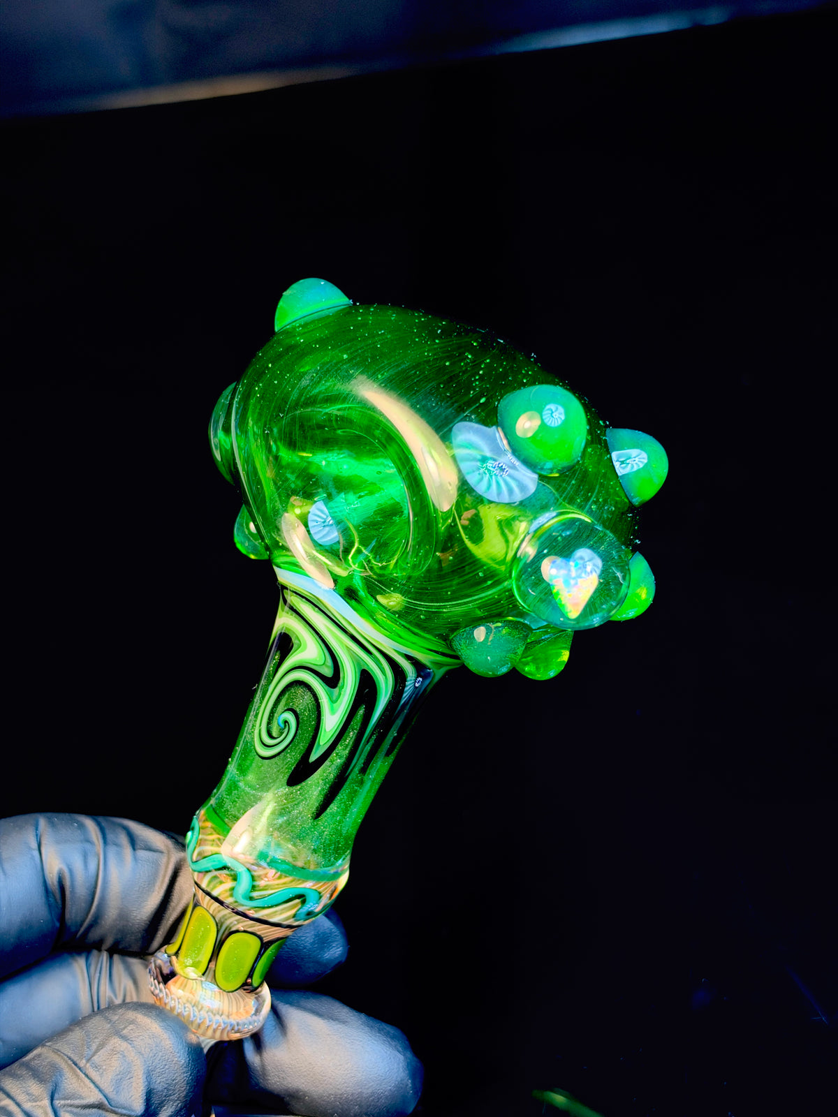 Portland Green Wigwag Spoon