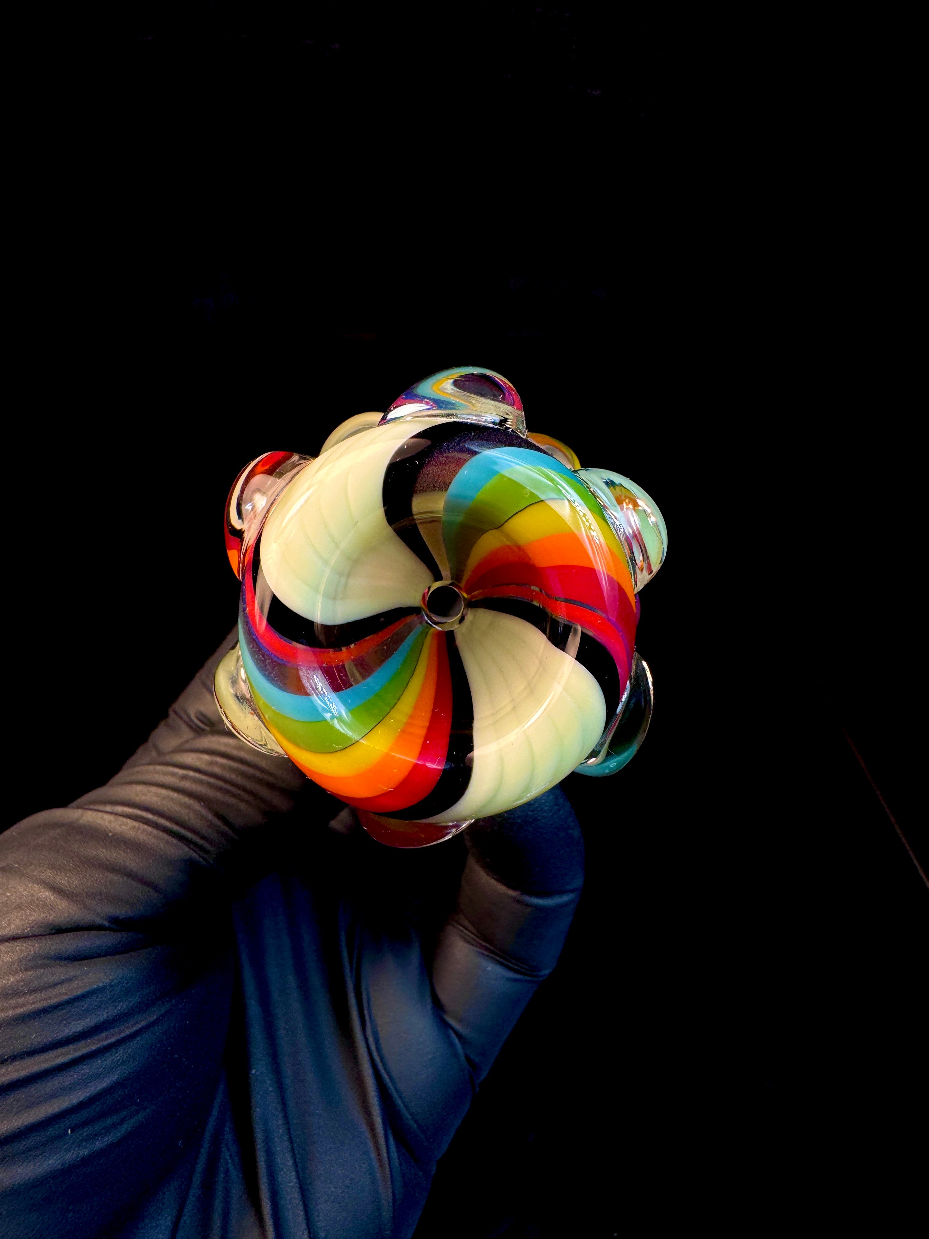 18mm/19mm Rasta rainbow dot bowl