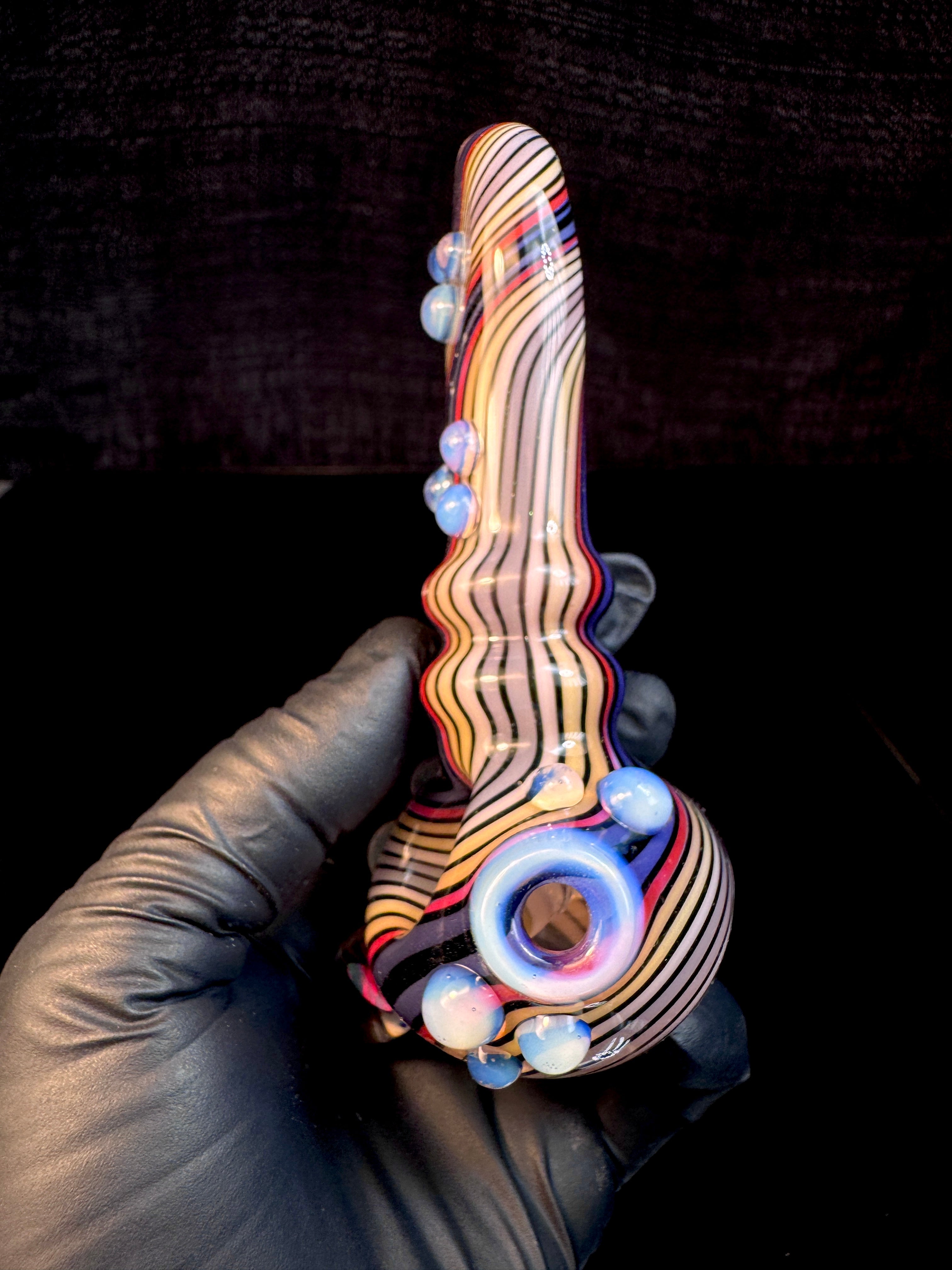 Twisted opal spoon
