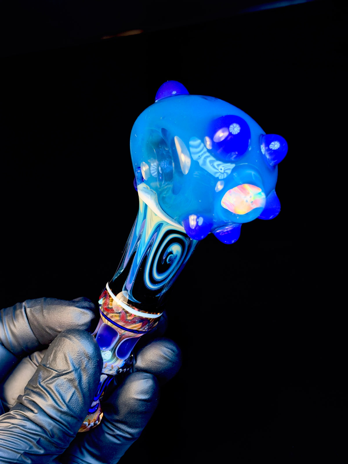 Trans Blue Cheese Wigwag Spoon