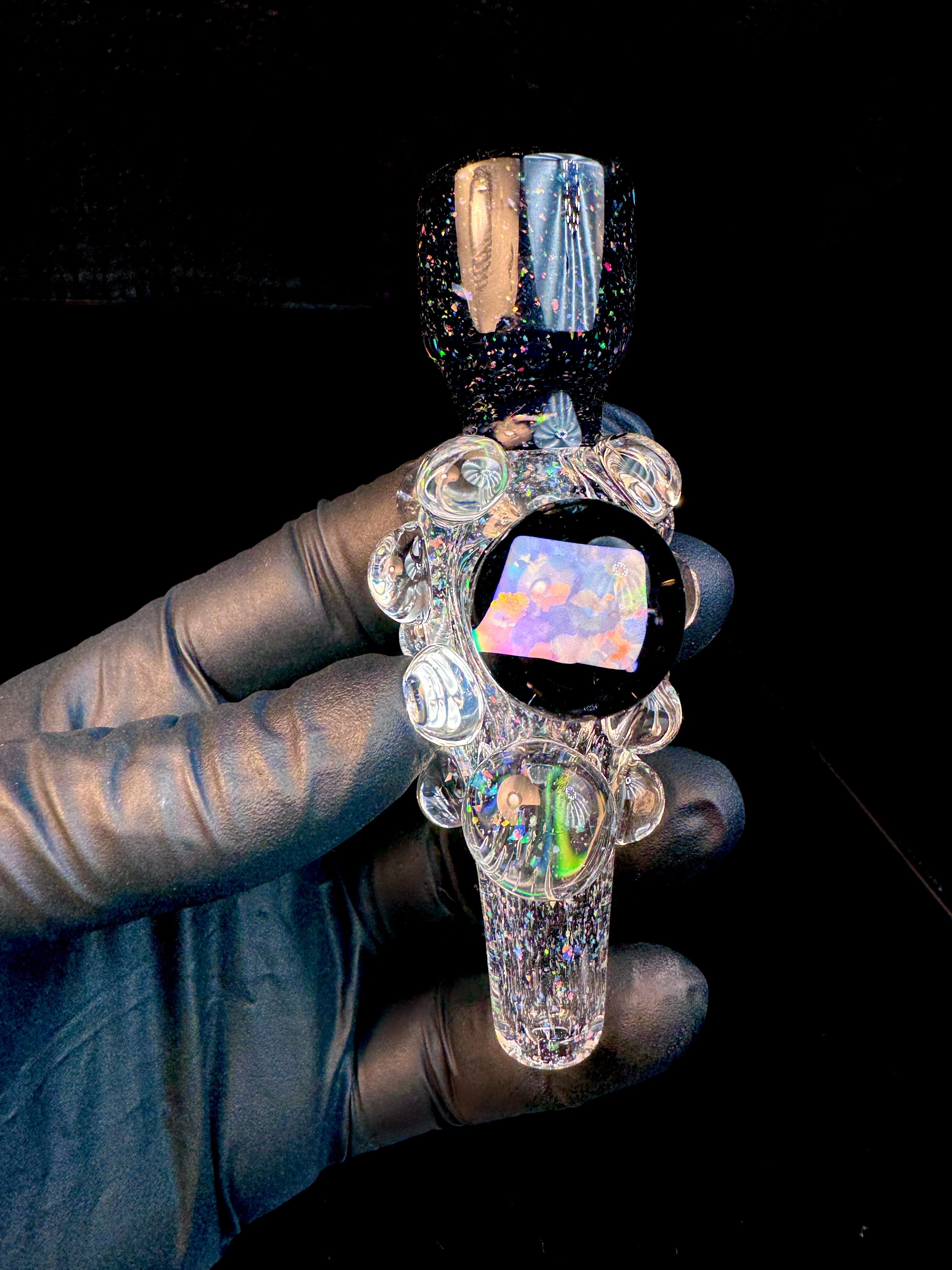 Jet black cropal x Luminescent Cropal Chillum