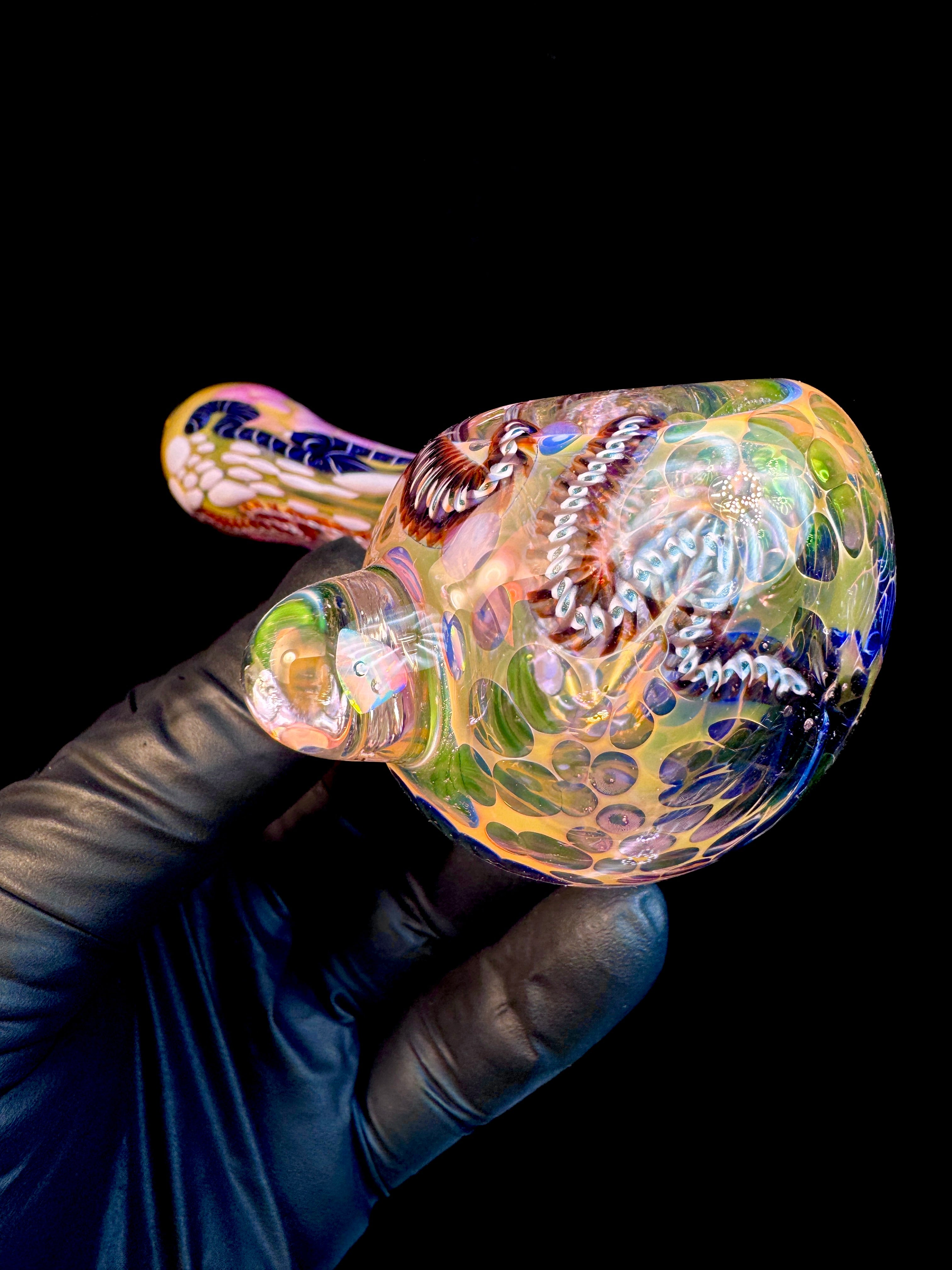 Gold Cane fumed opal spoon