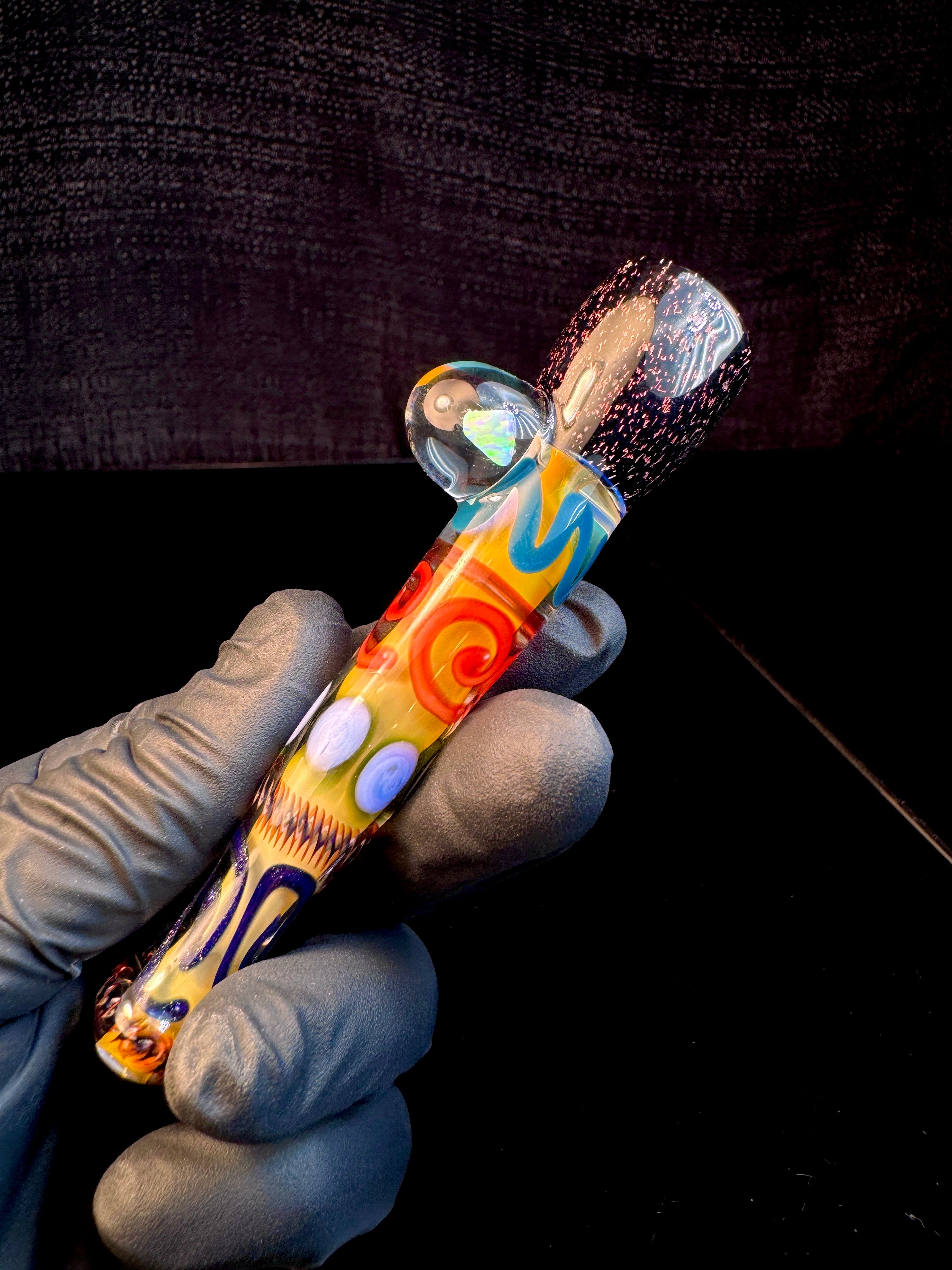 Dichro x Gold fumed inside out opal bat