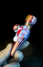 Load image into Gallery viewer, Rainbow fade opal chillum
