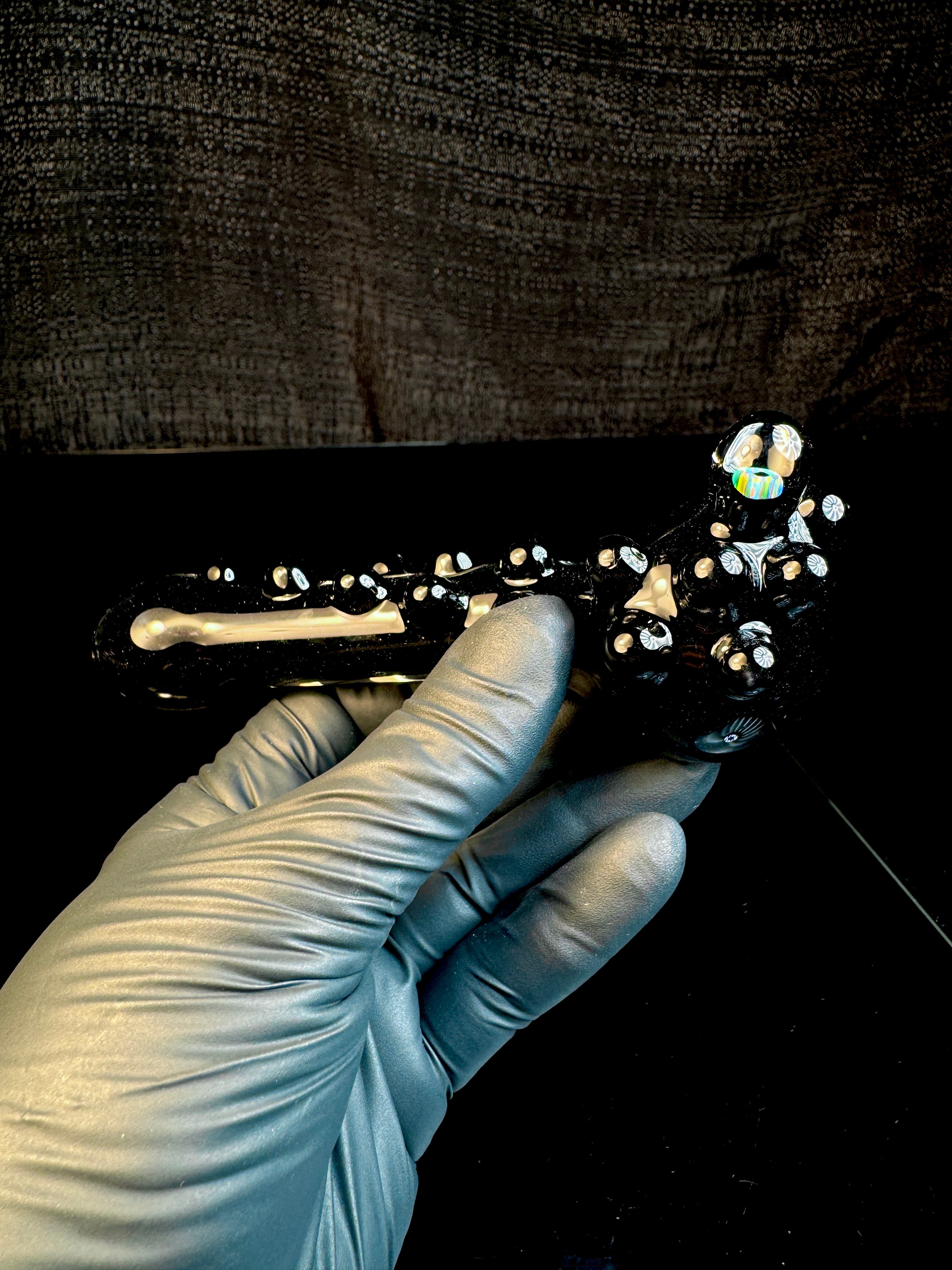 Galaxy black Opal spoon