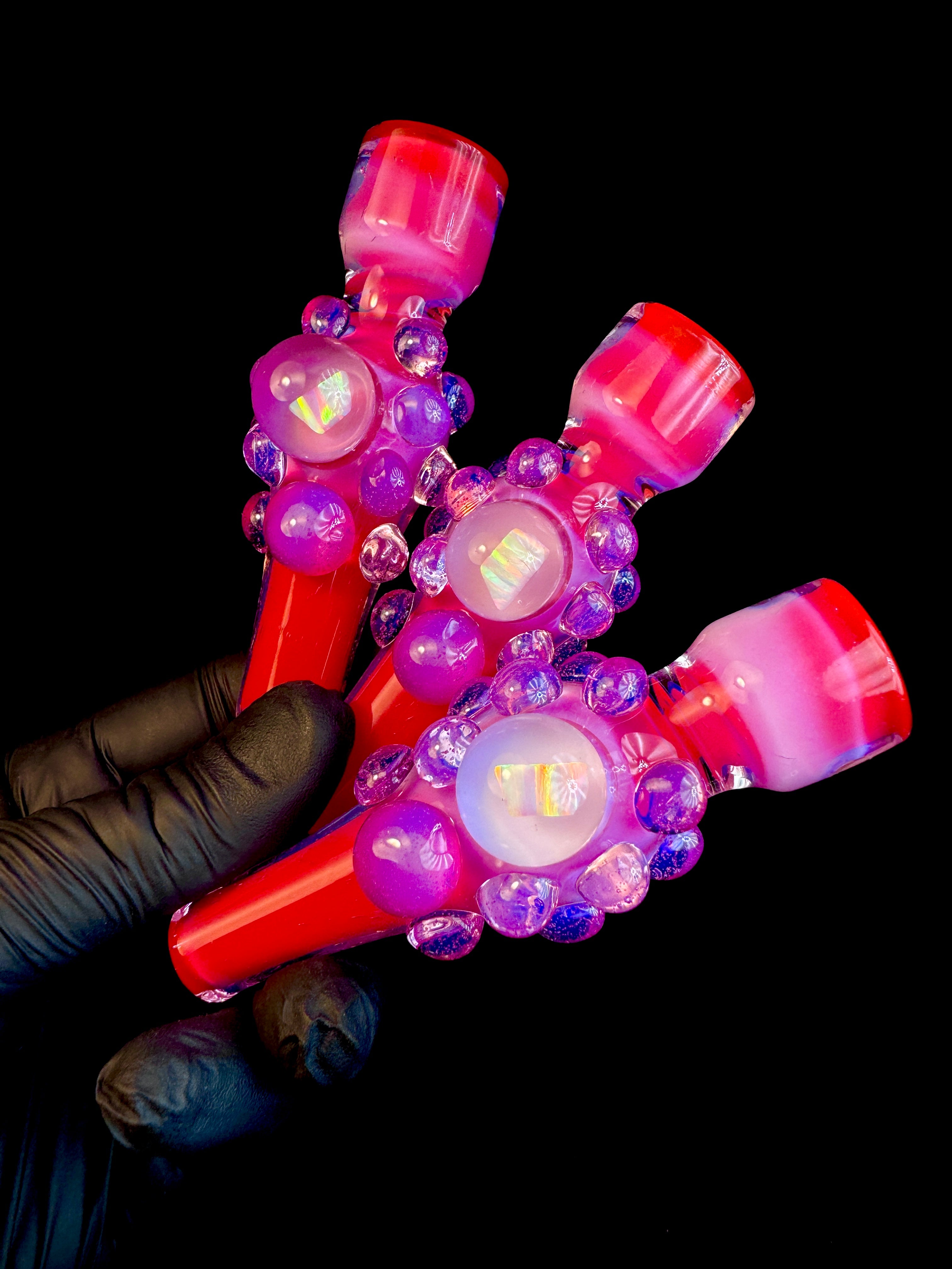 Pink flamingo x pink slyme opal chillum