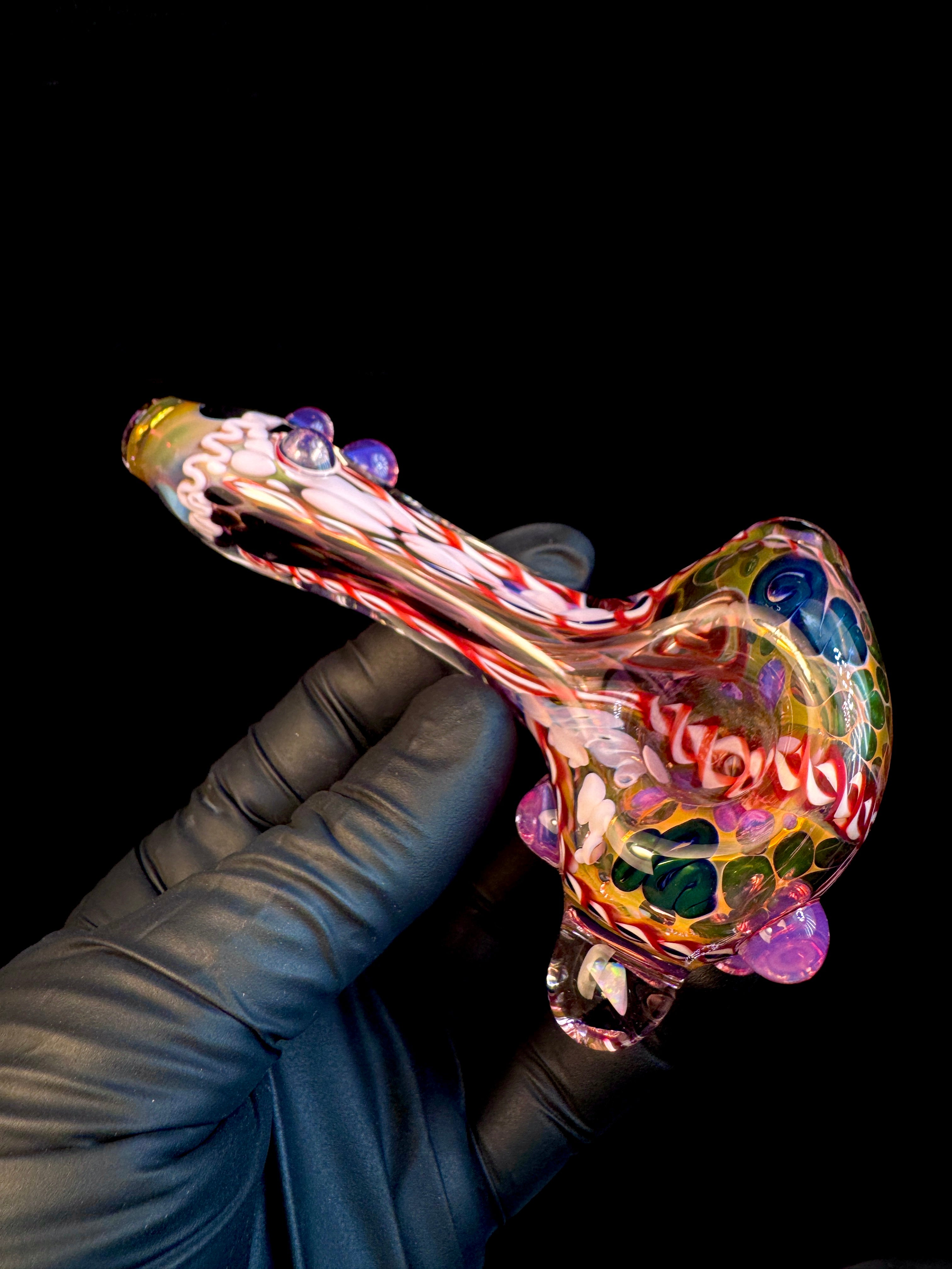 Pink slyme Premo Fume Cane Spoon