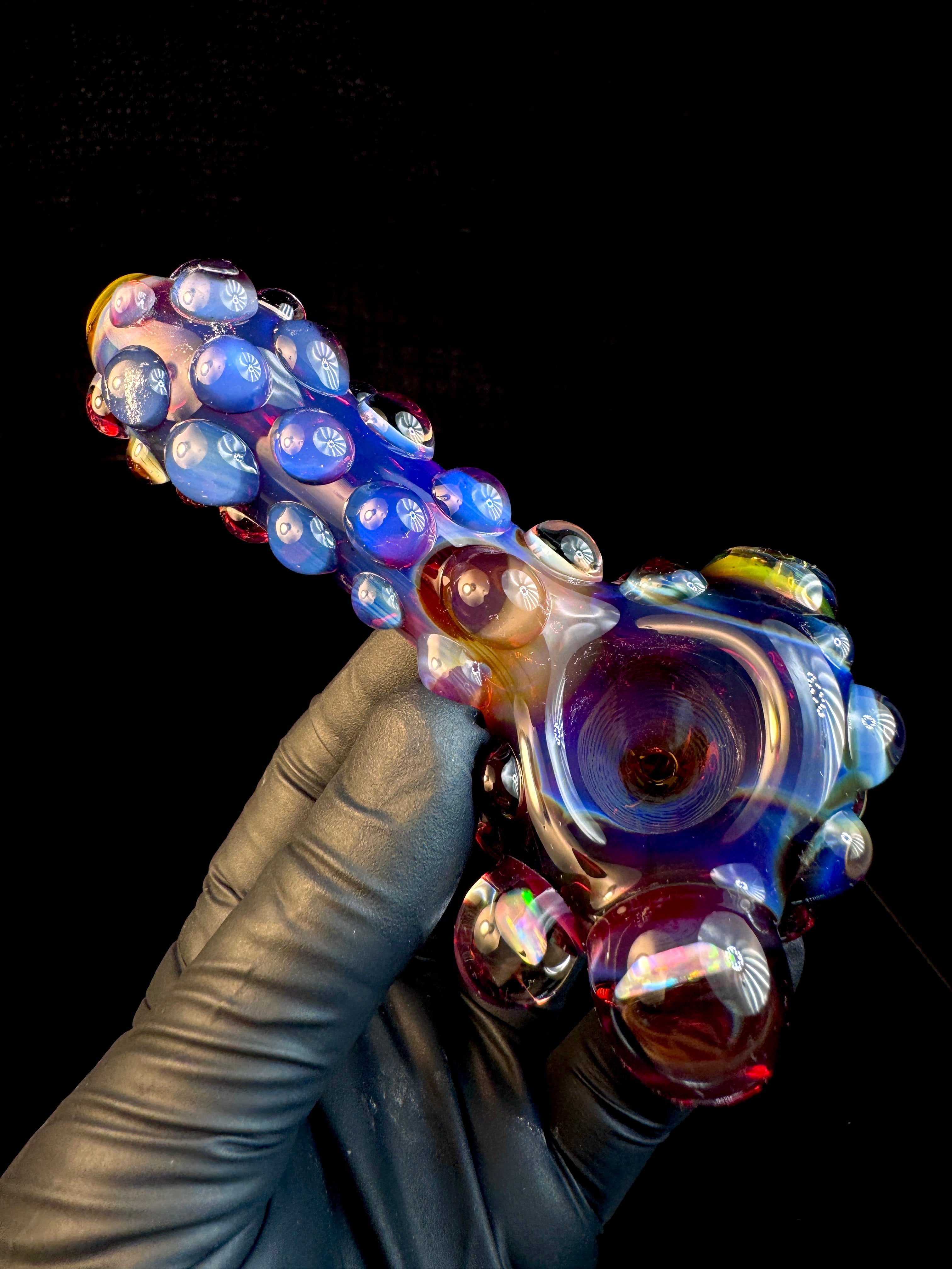Amber purple 2x opal spoon