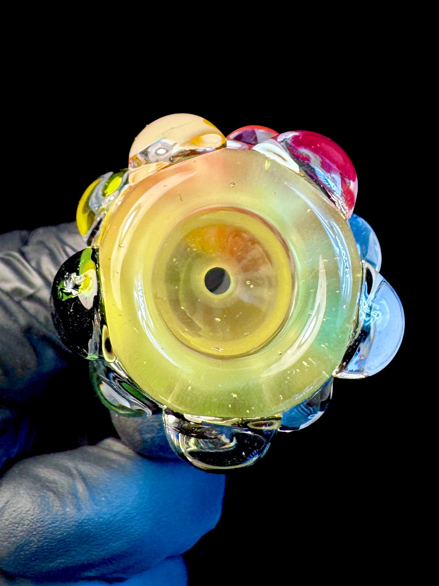 14mm two tone rainbow dot bowl