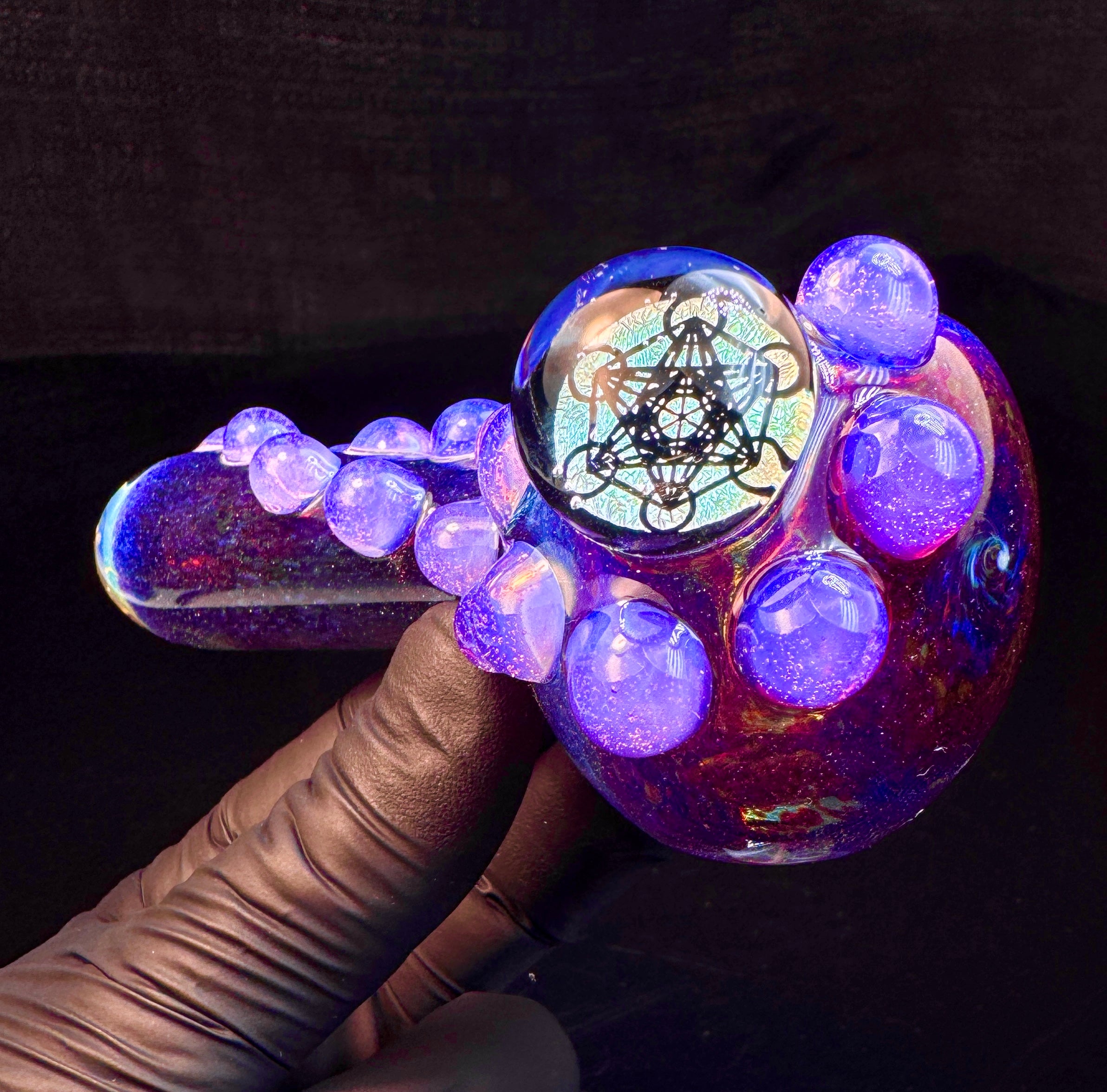 Sacred geometry dichroic pipe