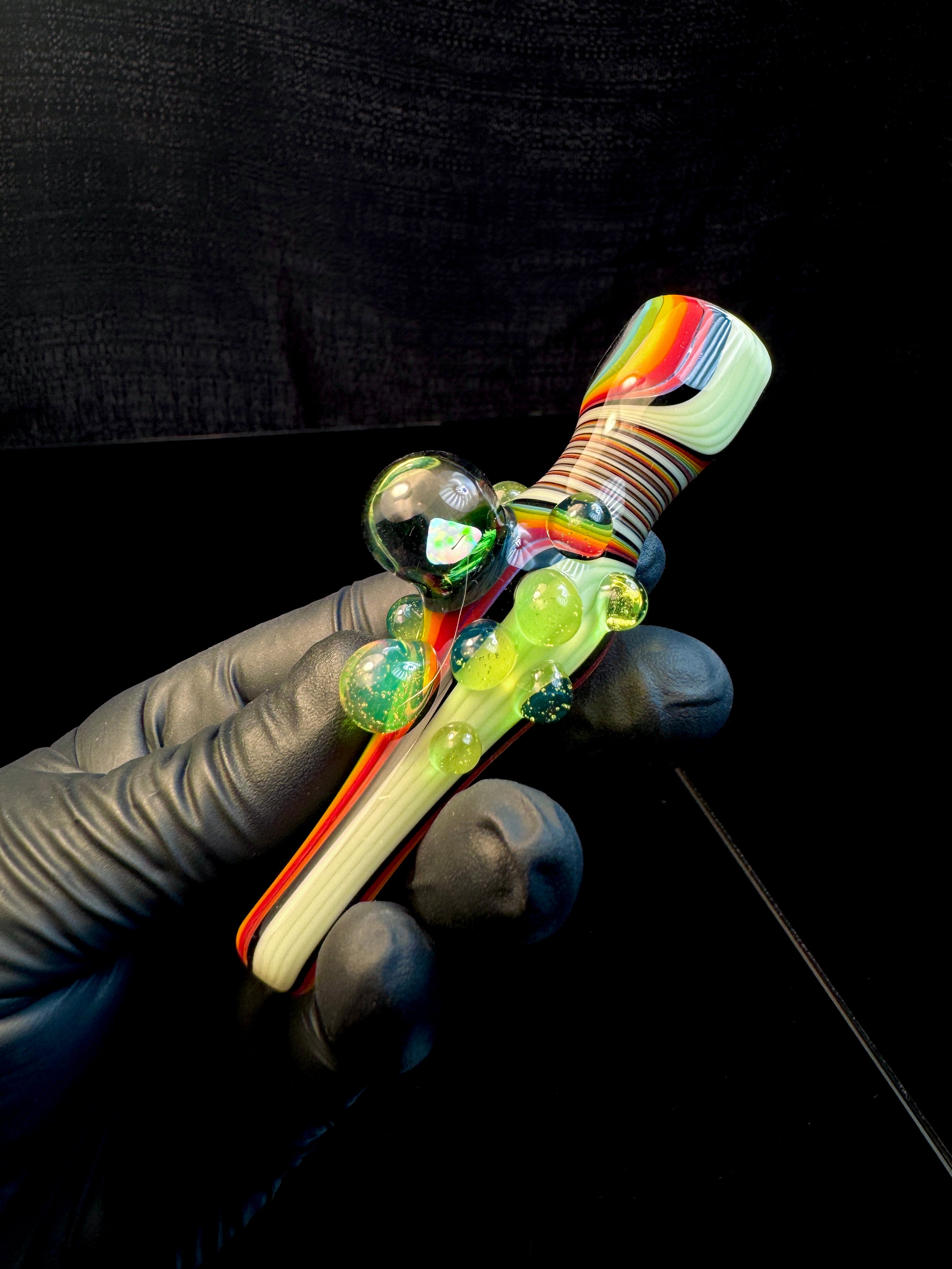 Slyme rainbow x slyme white opal chillum