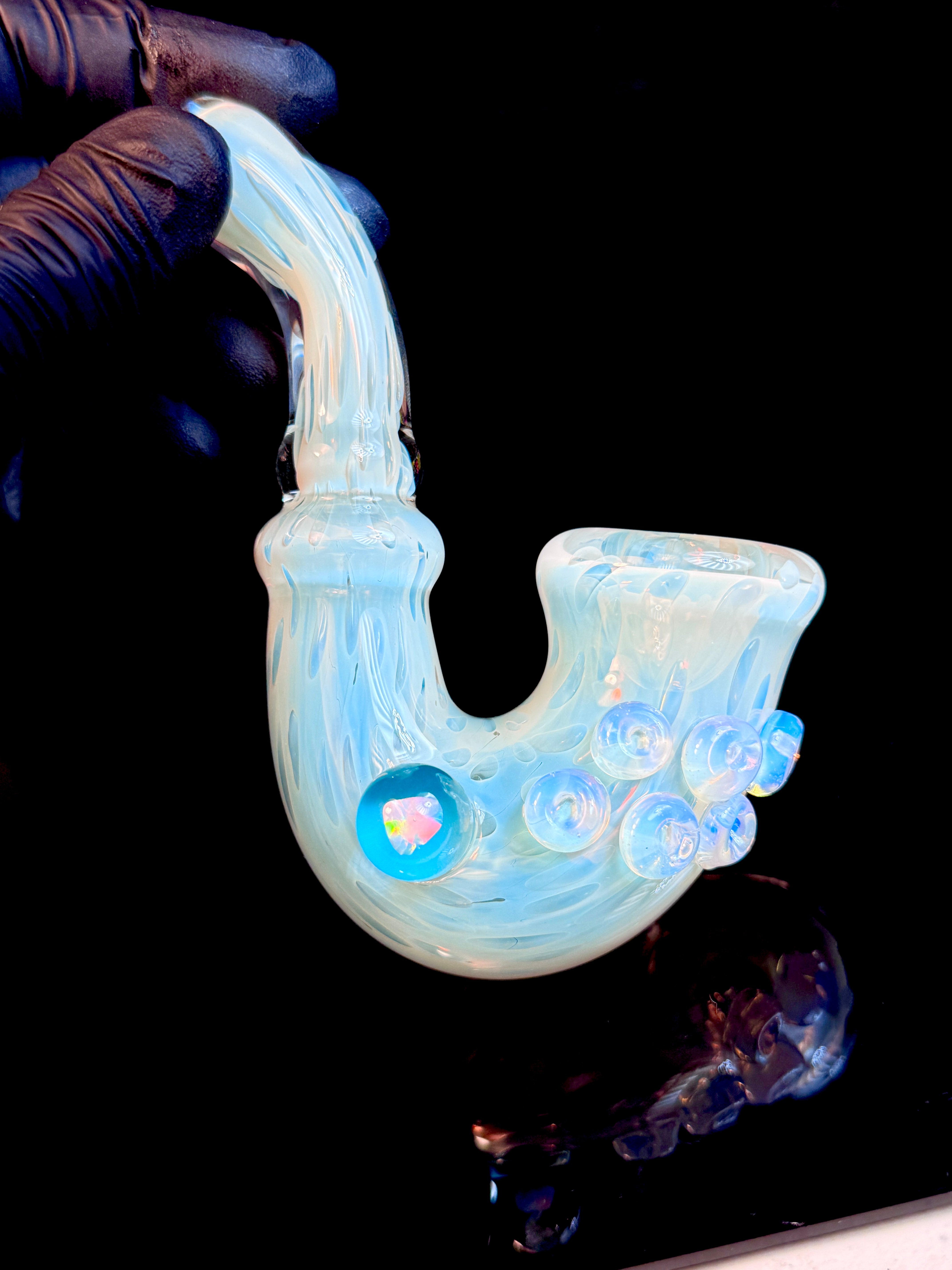 Fumed color changing opal sherlock