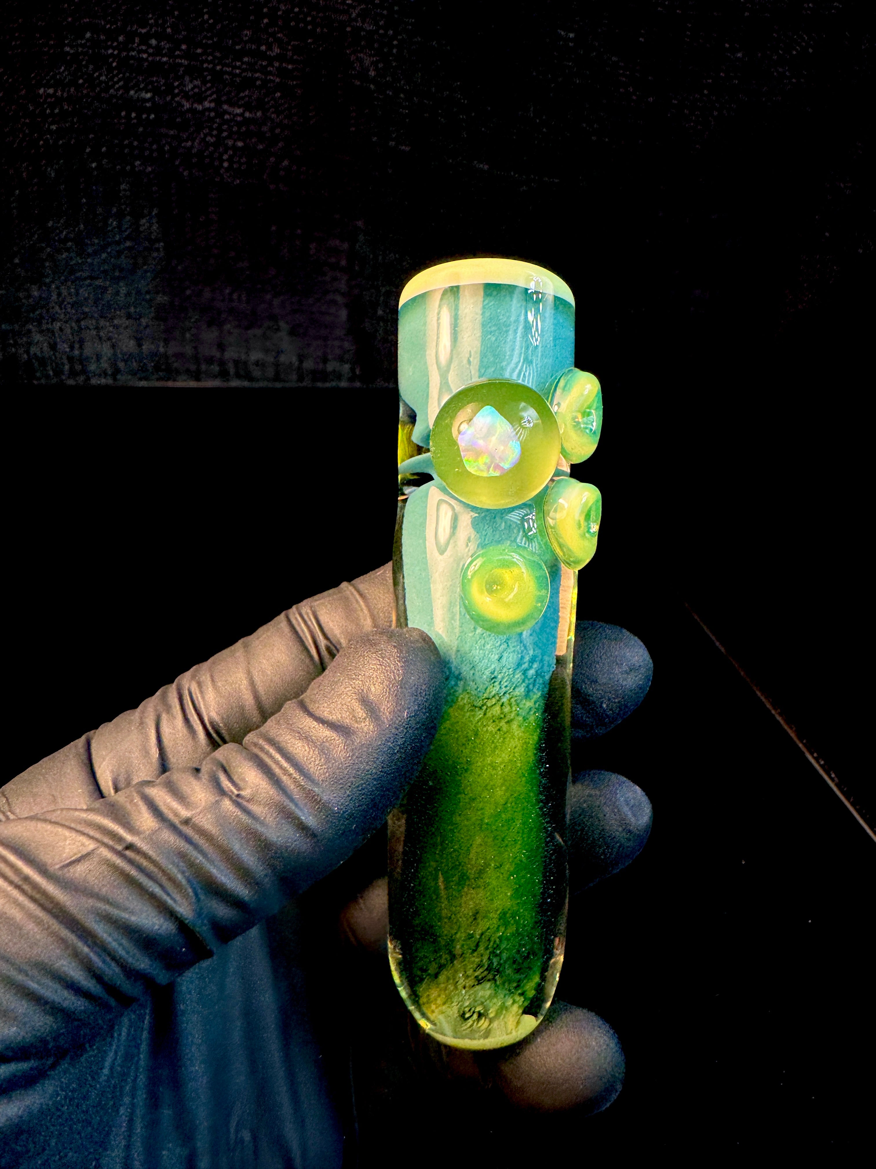 Aqua x dandelion opal brick-house chillum